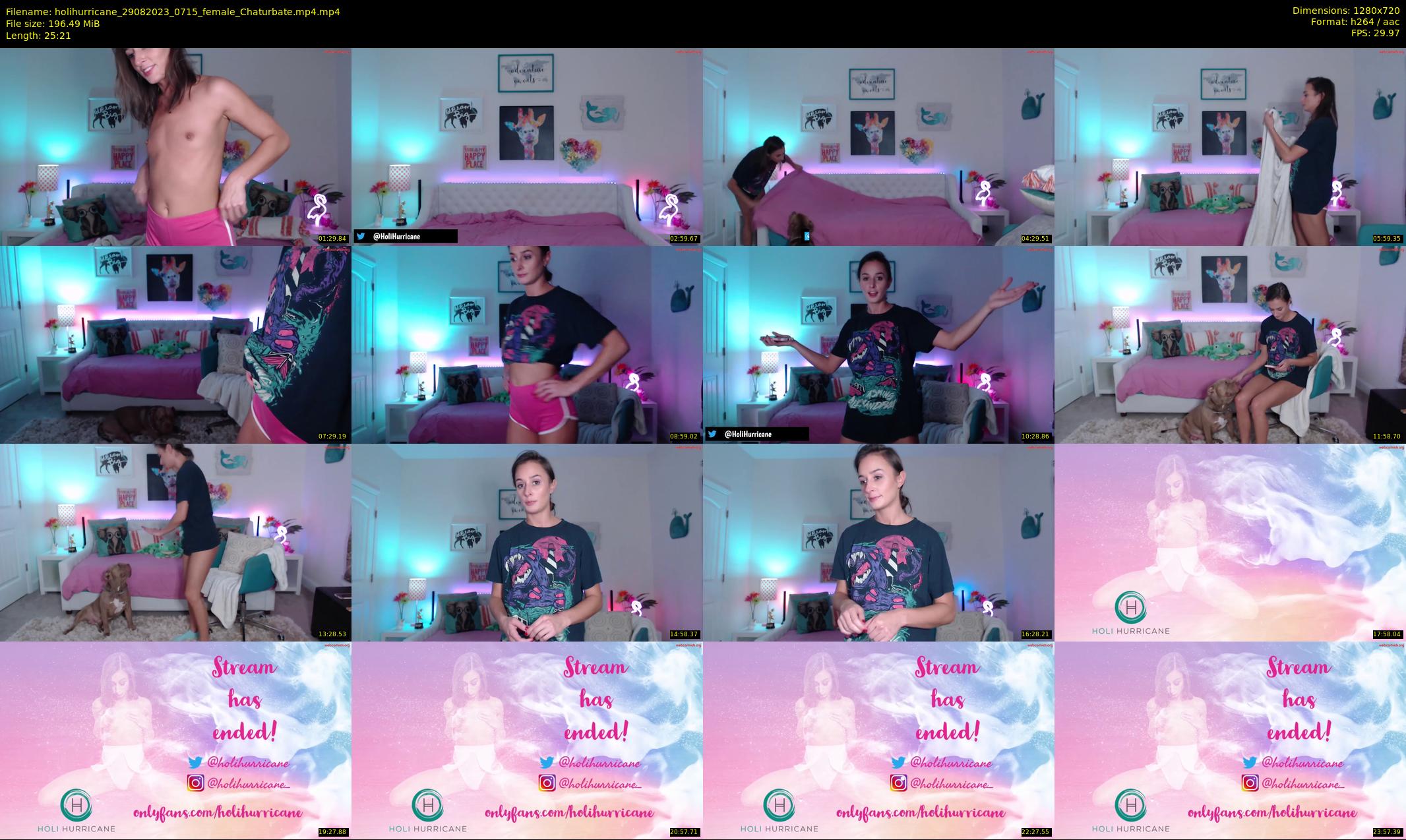 holihurricane — 26 minute Chaturbate female cam show recording, 720p, Aug 29, 2023