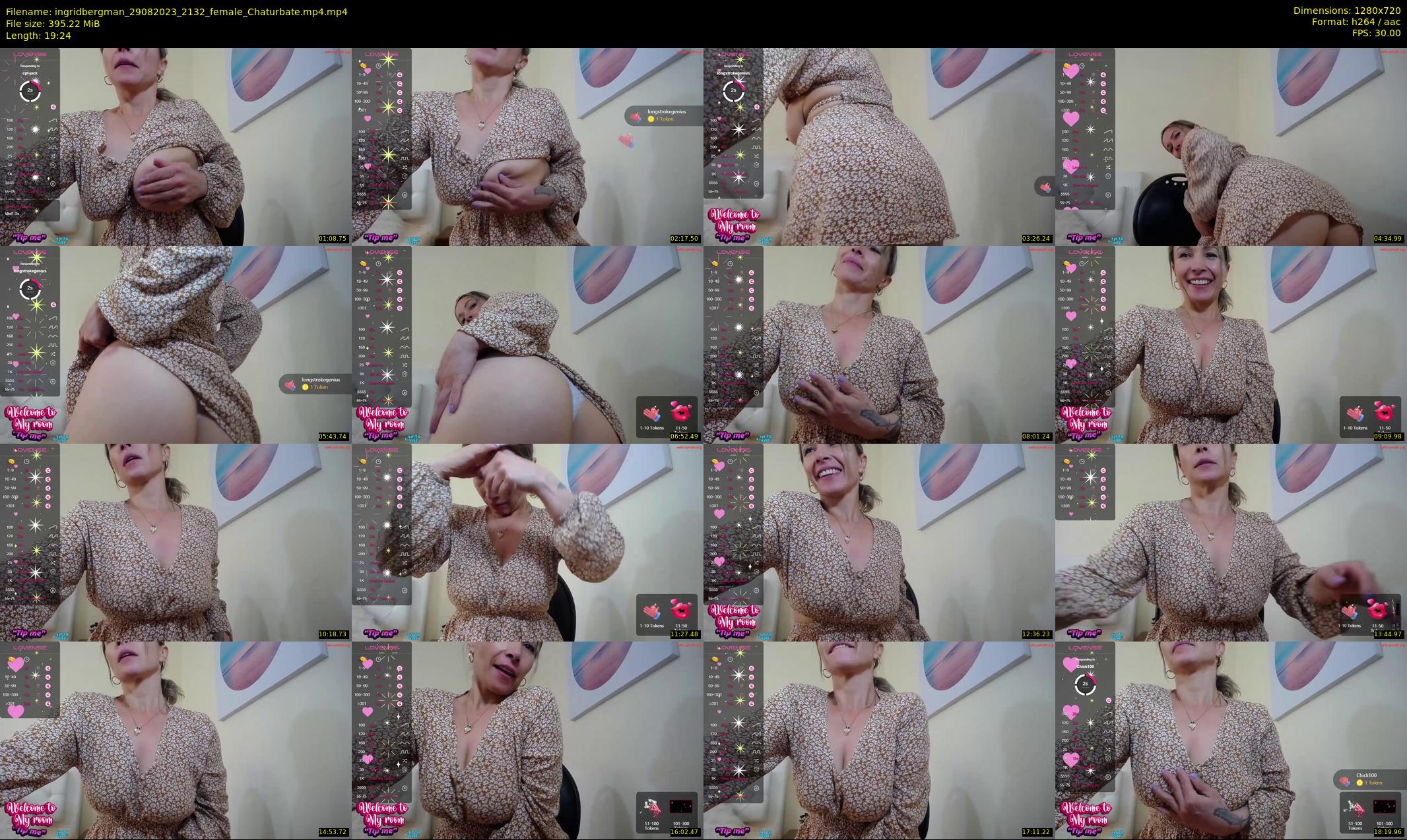 ingridbergman — 20 minute Chaturbate female cam show recording, 720p, Aug 29, 2023