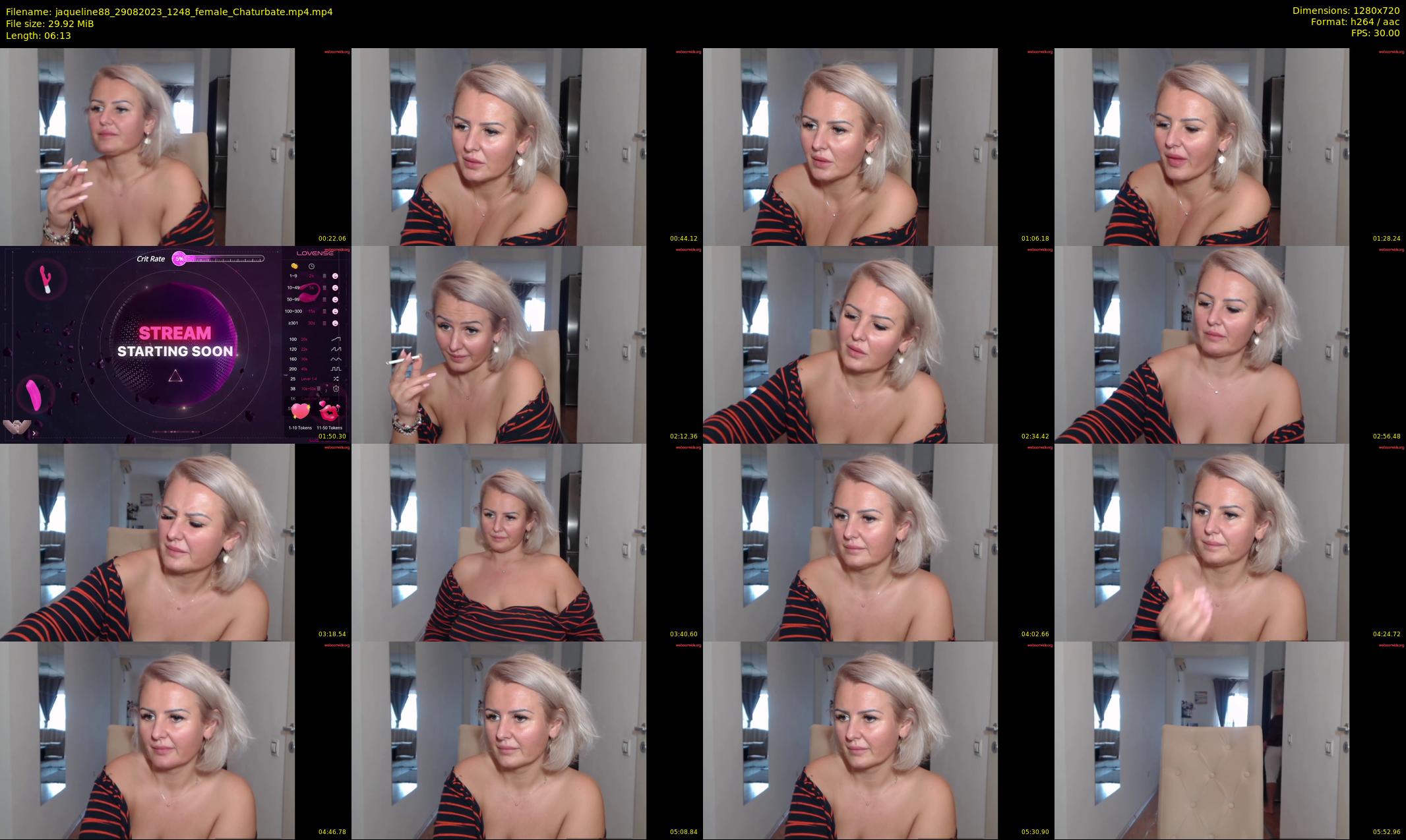 jaqueline88 — 7 minute Chaturbate female cam show recording, 720p, Aug 29, 2023