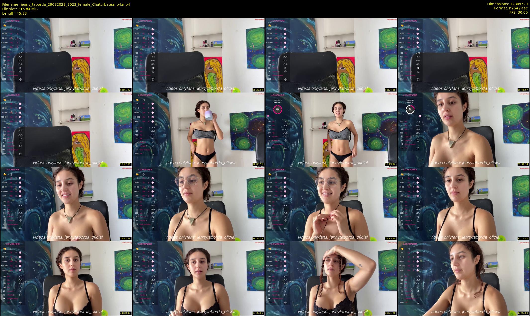 jenny_taborda — 46 minute Chaturbate female cam show recording, 720p, Aug 29, 2023