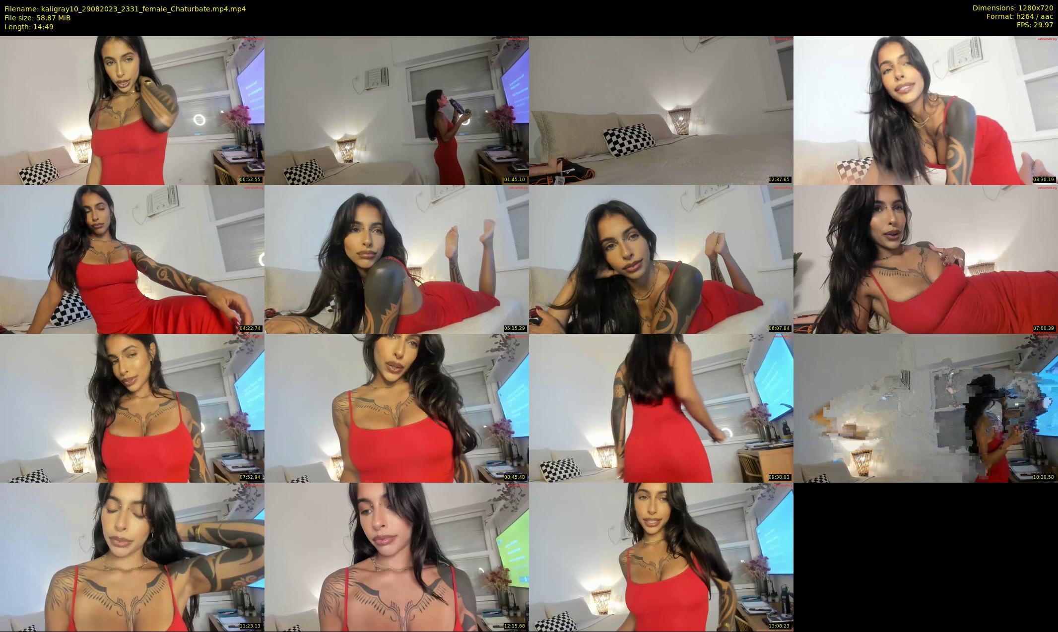 kaligray10 — 15 minute Chaturbate female cam show recording, 720p, Aug 29, 2023