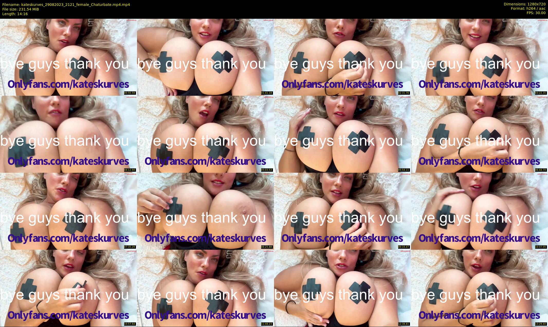 kateskurves — 15 minute Chaturbate female cam show recording, 720p, Aug 29, 2023