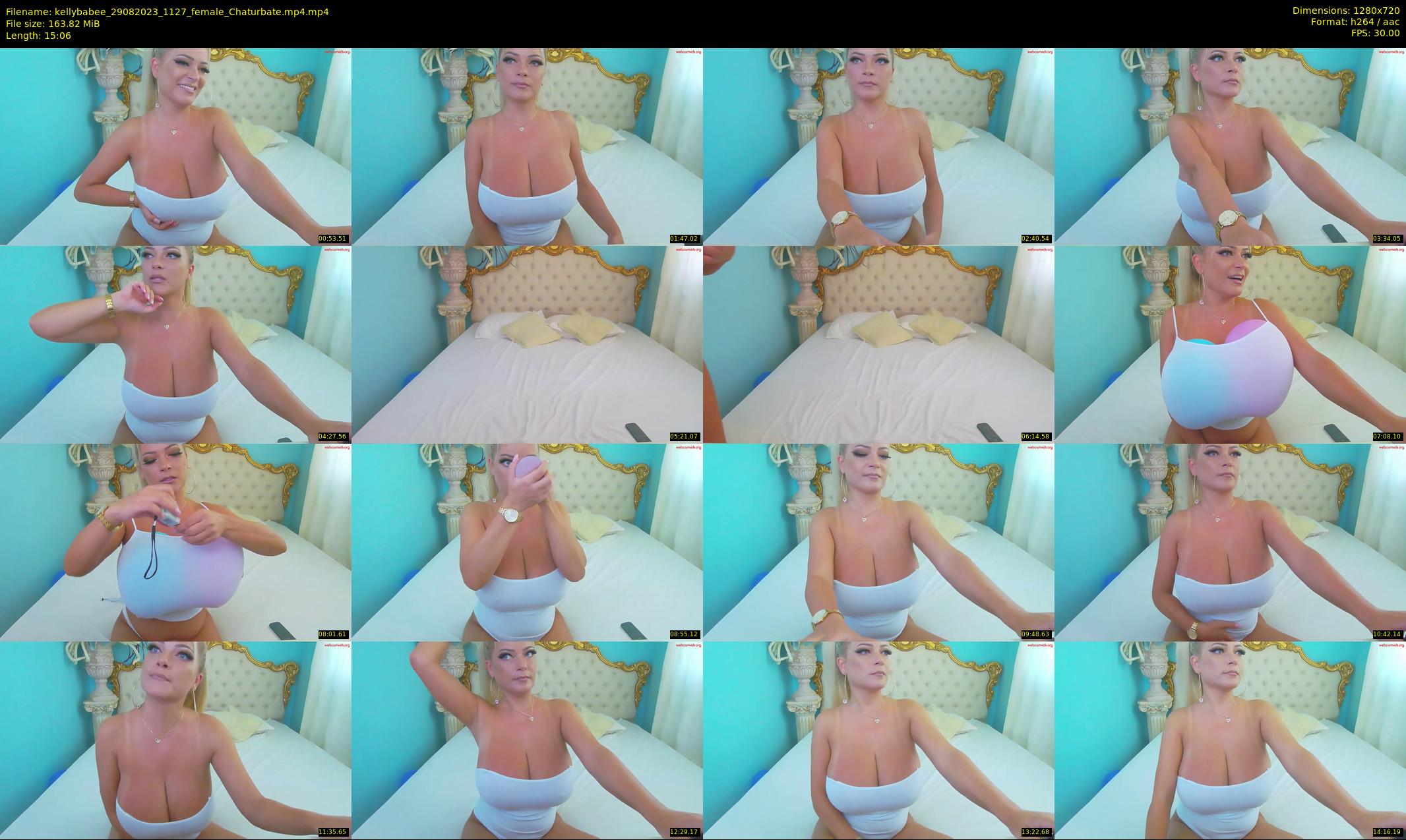 kellybabee — 16 minute Chaturbate female cam show recording, 720p, Aug 29, 2023