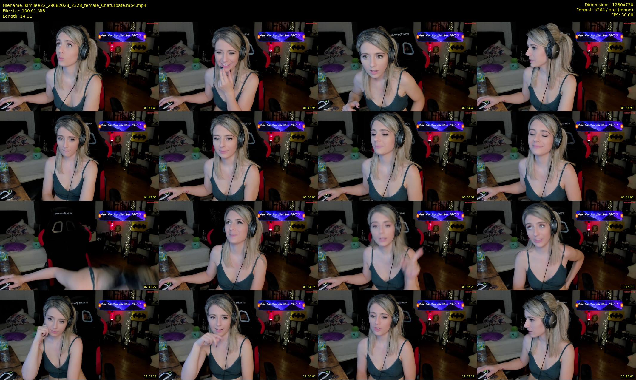 kimilee22 — 15 minute Chaturbate female cam show recording, 720p, Aug 29, 2023