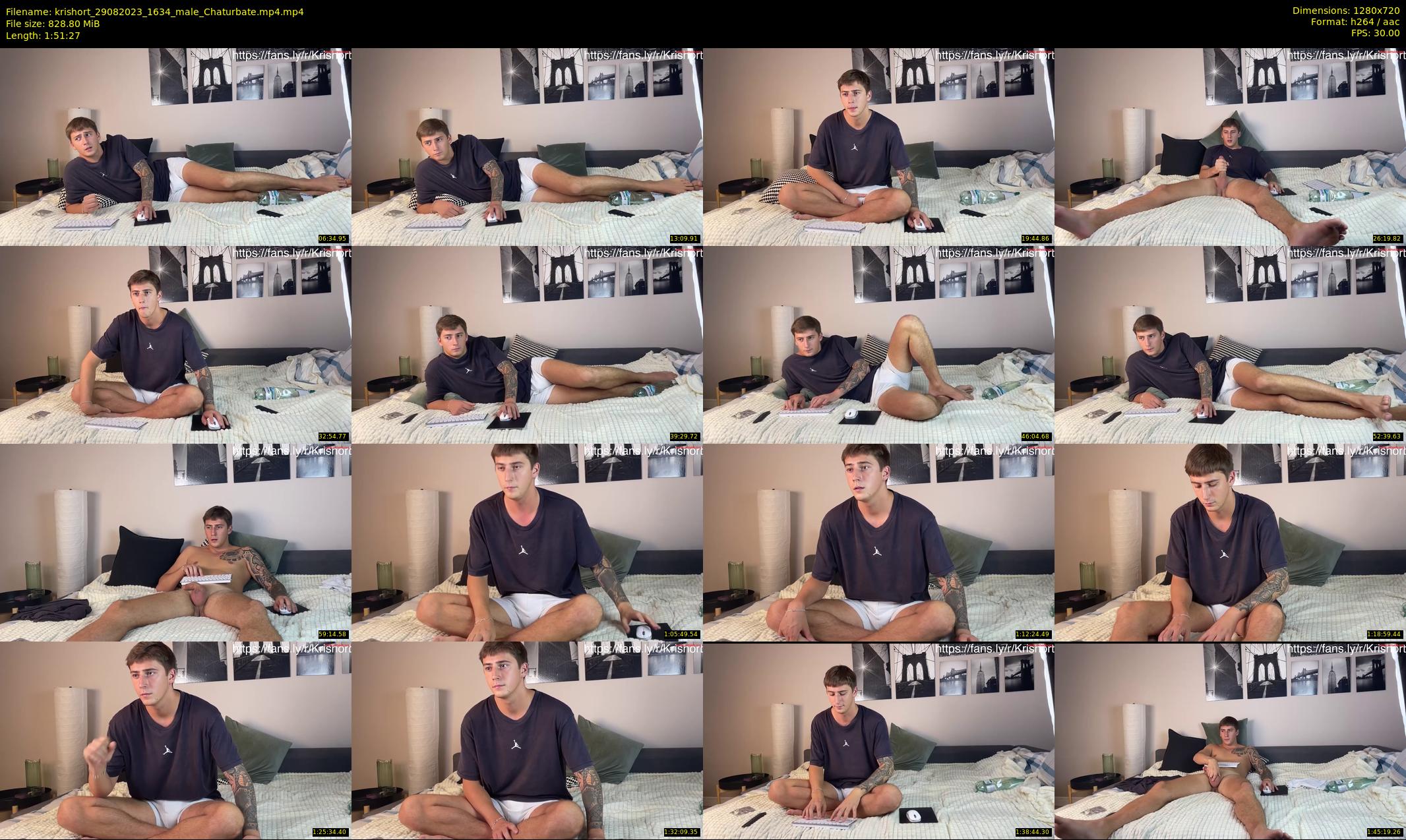 krishort — 112 minute Chaturbate male cam show recording, 720p, Aug 29, 2023