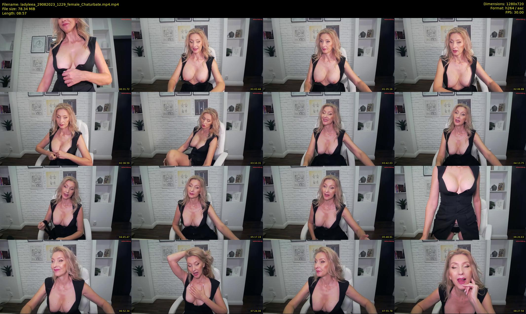 ladyleea — 9 minute Chaturbate female cam show recording, 720p, Aug 29, 2023
