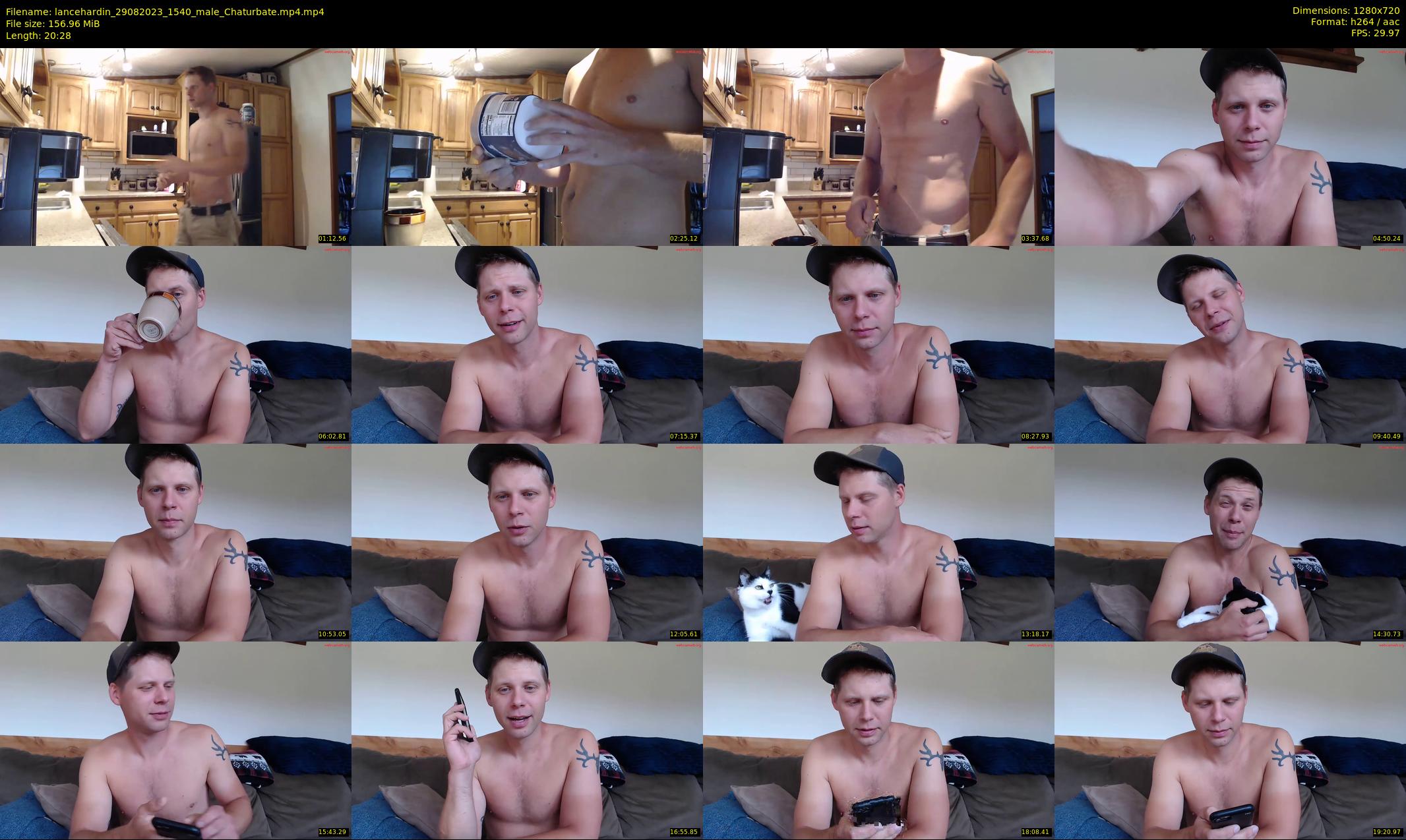 lancehardin — 21 minute Chaturbate male cam show recording, 720p, Aug 29, 2023