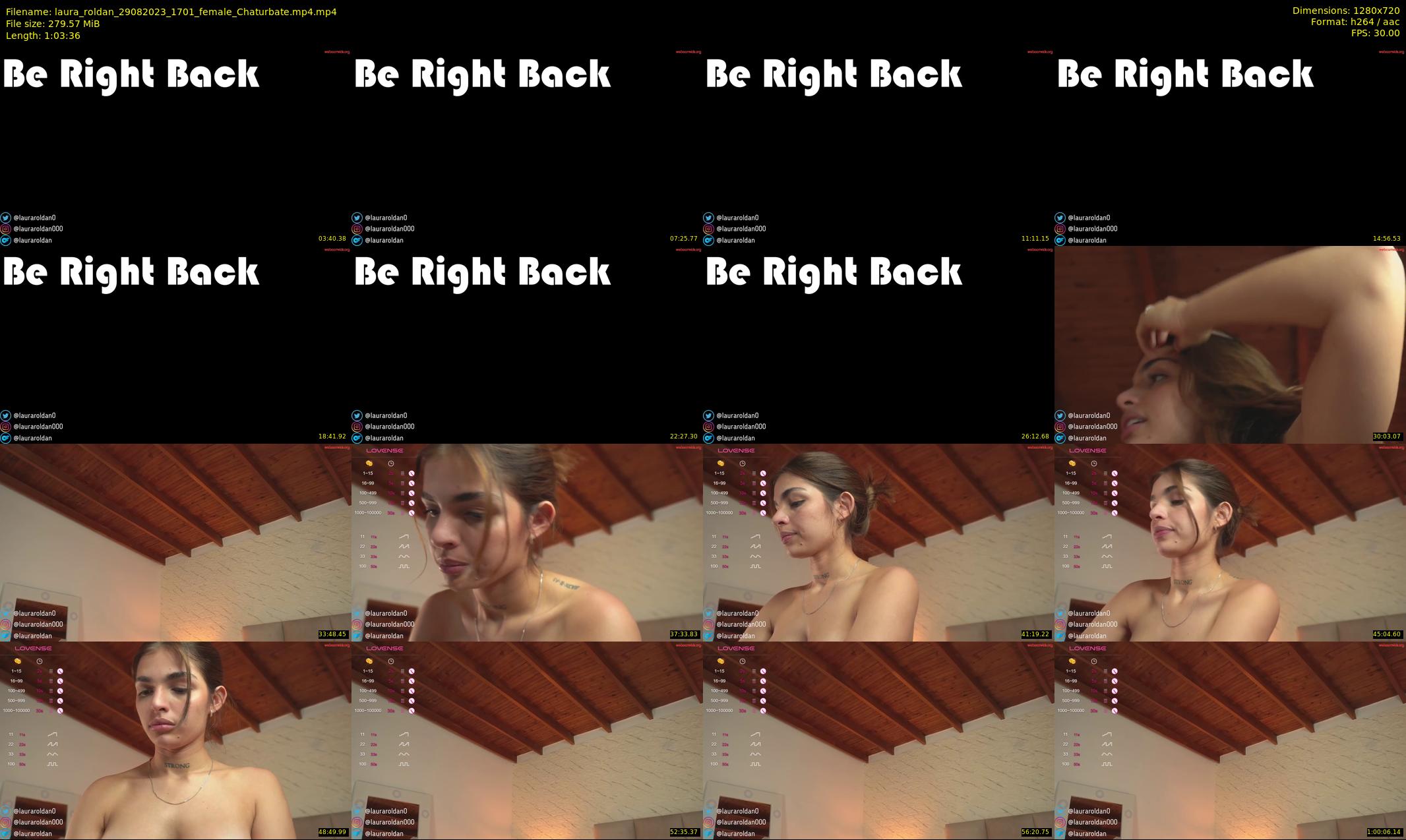 laura_roldan — 64 minute Chaturbate female cam show recording, 720p, Aug 29, 2023
