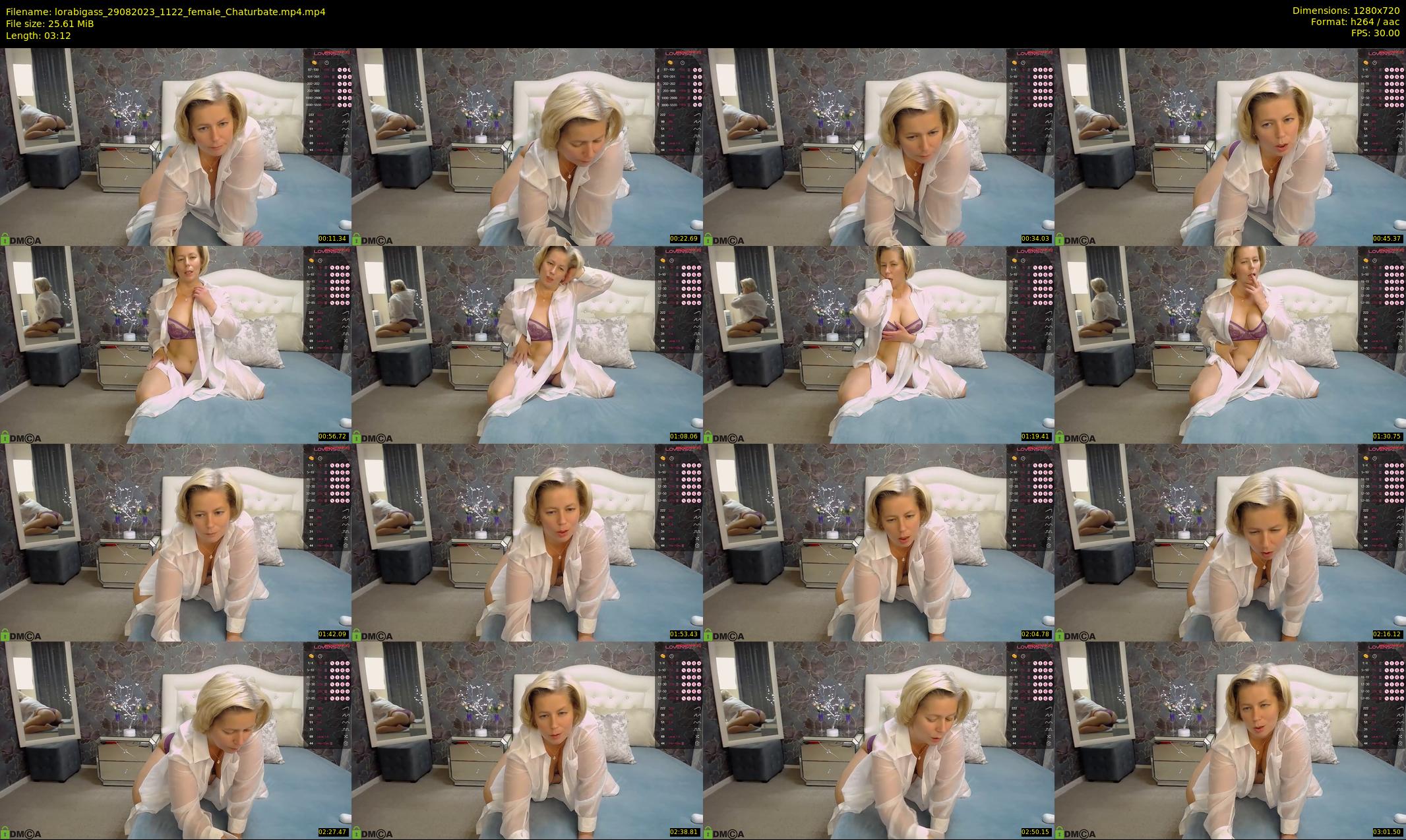 lorabigass — 4 minute Chaturbate female cam show recording, 720p, Aug 29, 2023