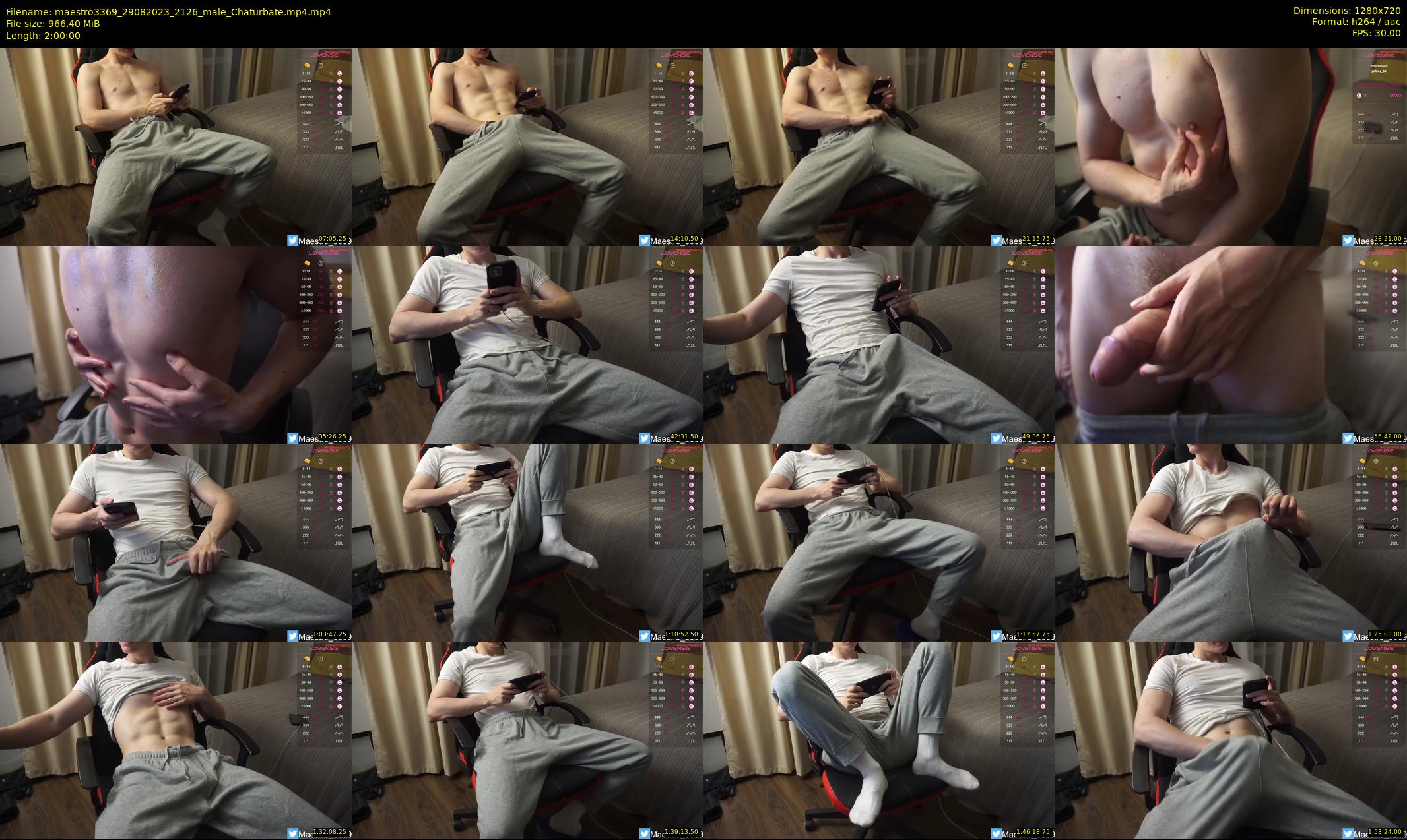 maestro3369 — 120 minute Chaturbate male cam show recording, 720p, Aug 29, 2023