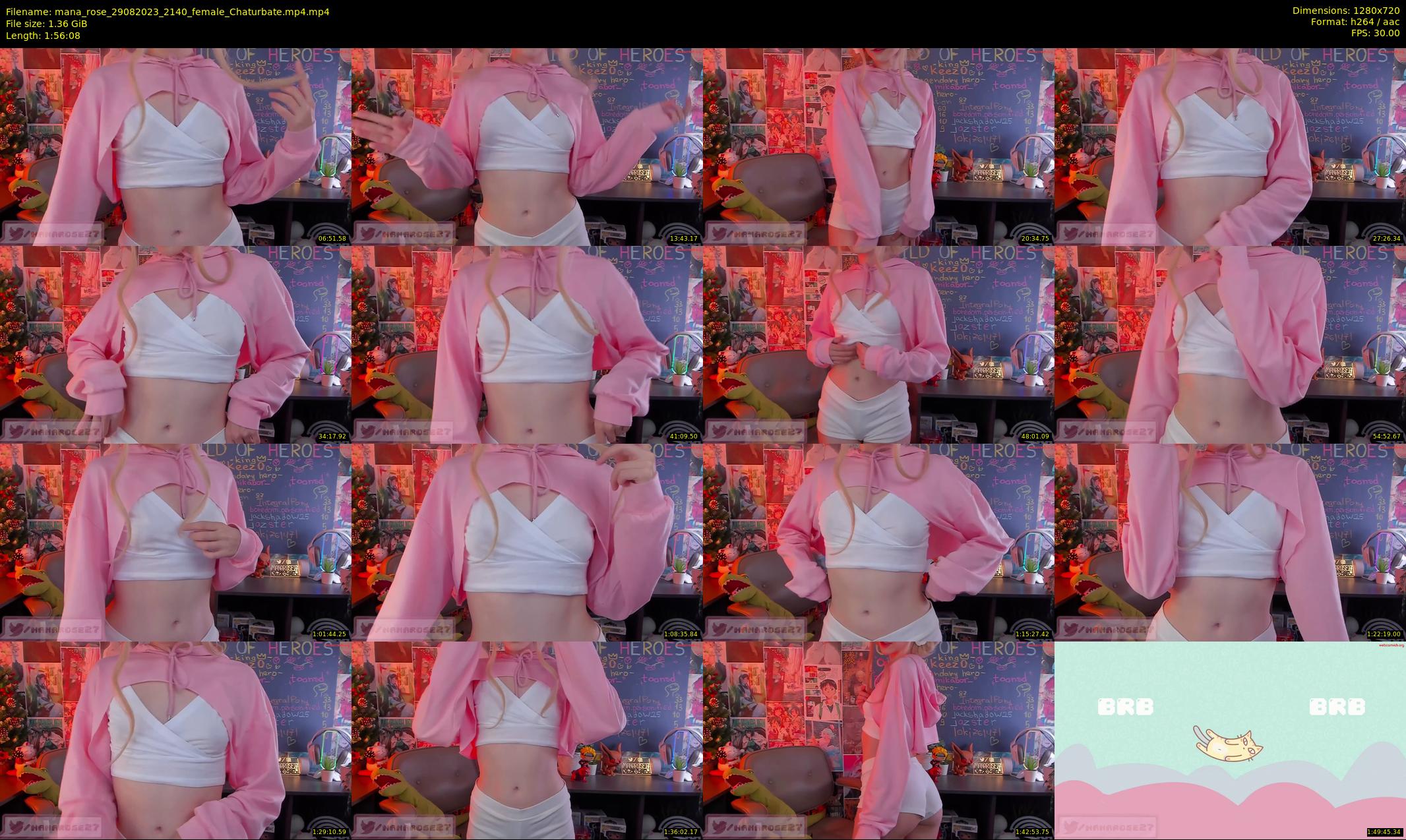 mana_rose — 117 minute Chaturbate female cam show recording, 720p, Aug 29, 2023