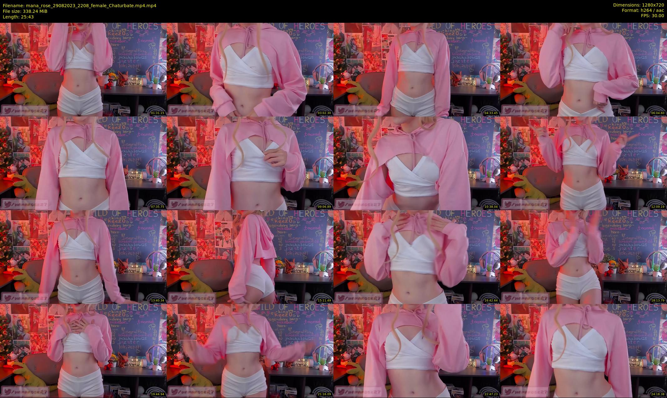 mana_rose — 26 minute Chaturbate female cam show recording, 720p, Aug 29, 2023