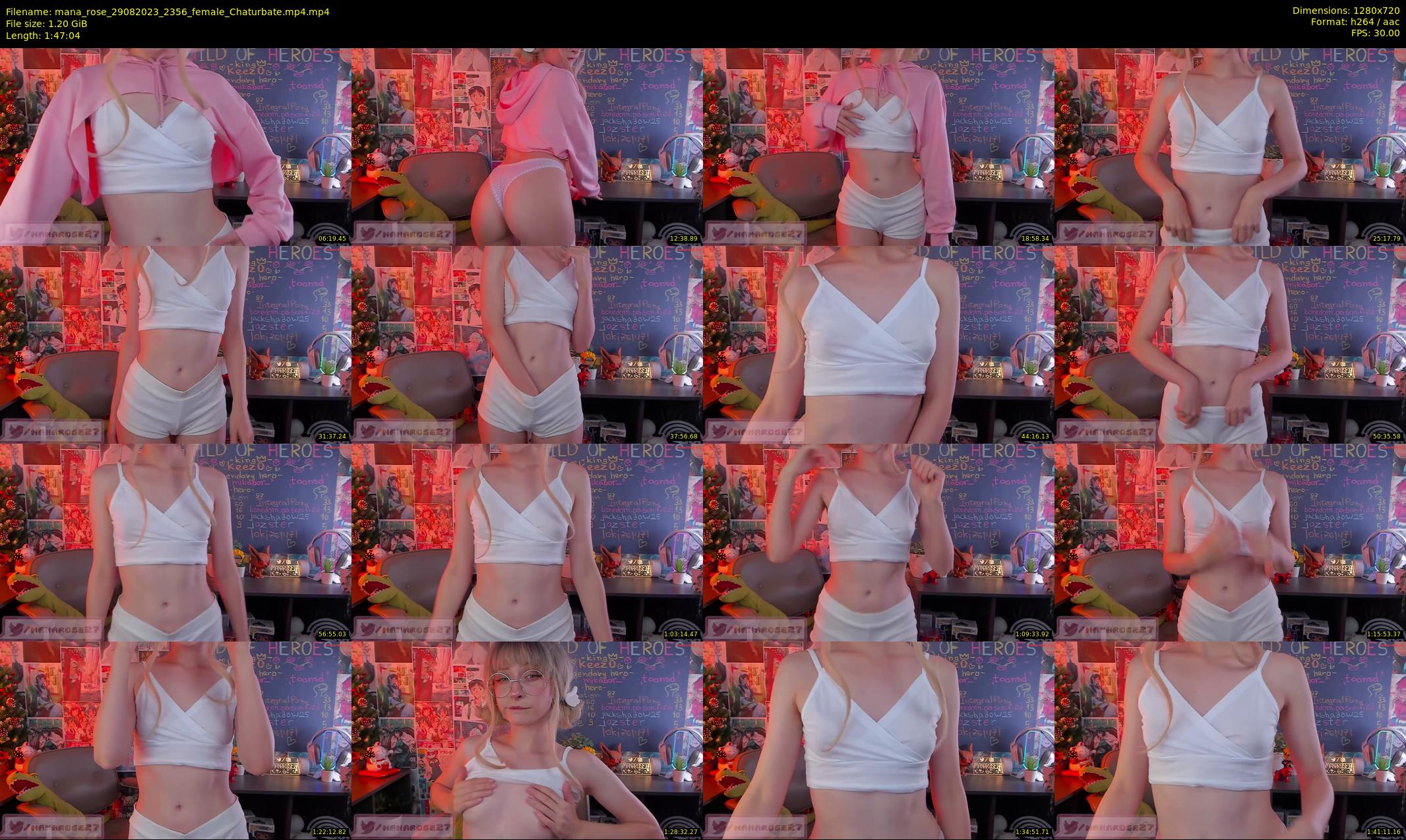 mana_rose — 108 minute Chaturbate female cam show recording, 720p, Aug 29, 2023
