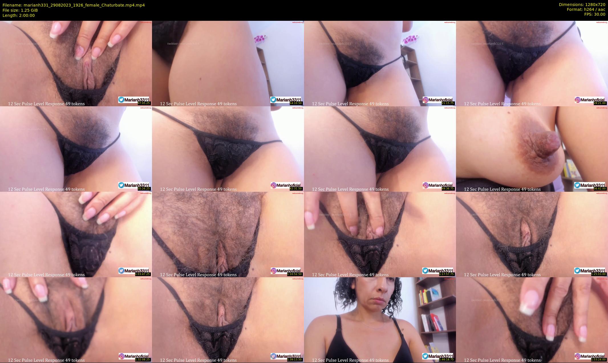 marianh331 — 120 minute Chaturbate female cam show recording, 720p, Aug 29, 2023