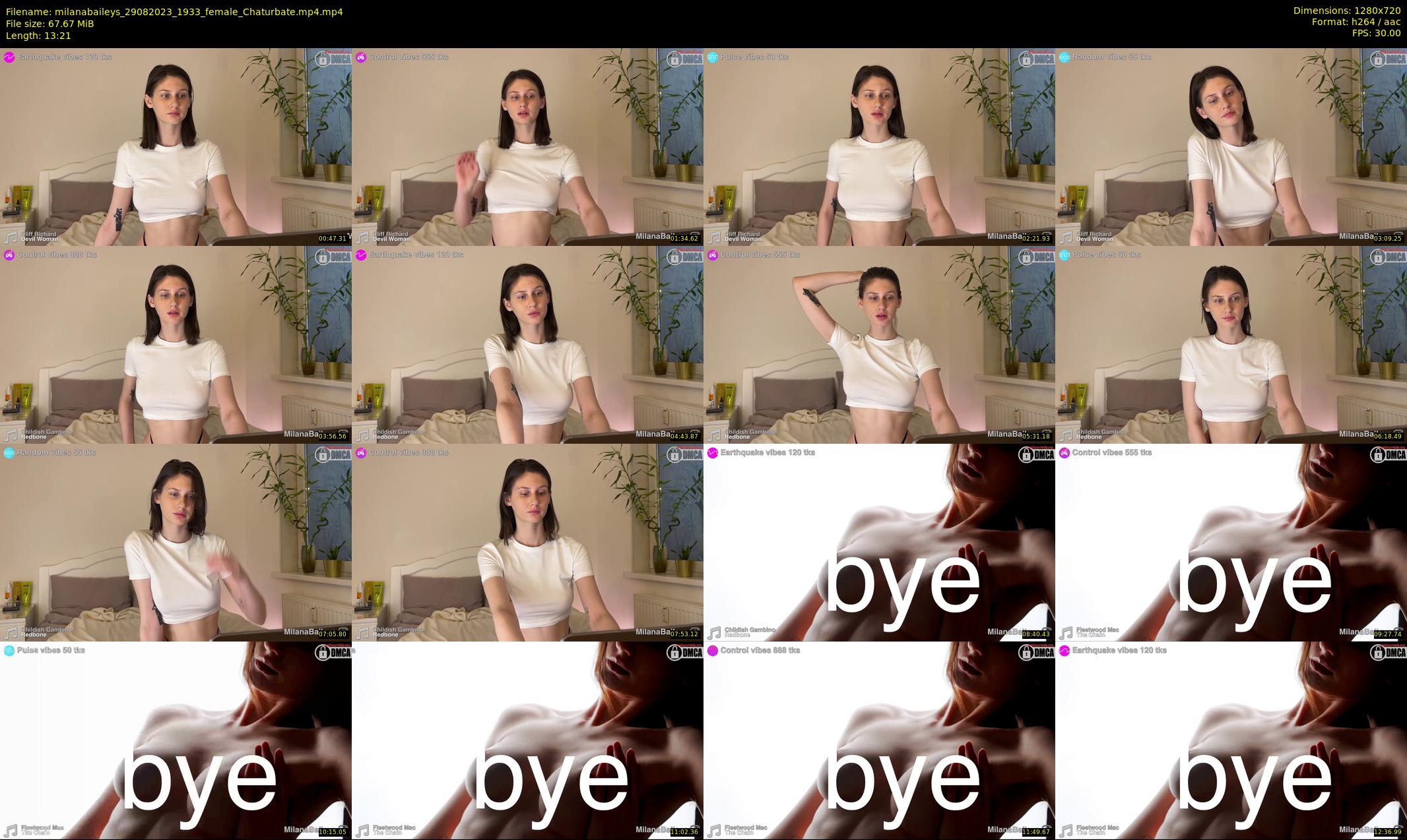 milanabaileys — 14 minute Chaturbate female cam show recording, 720p, Aug 29, 2023