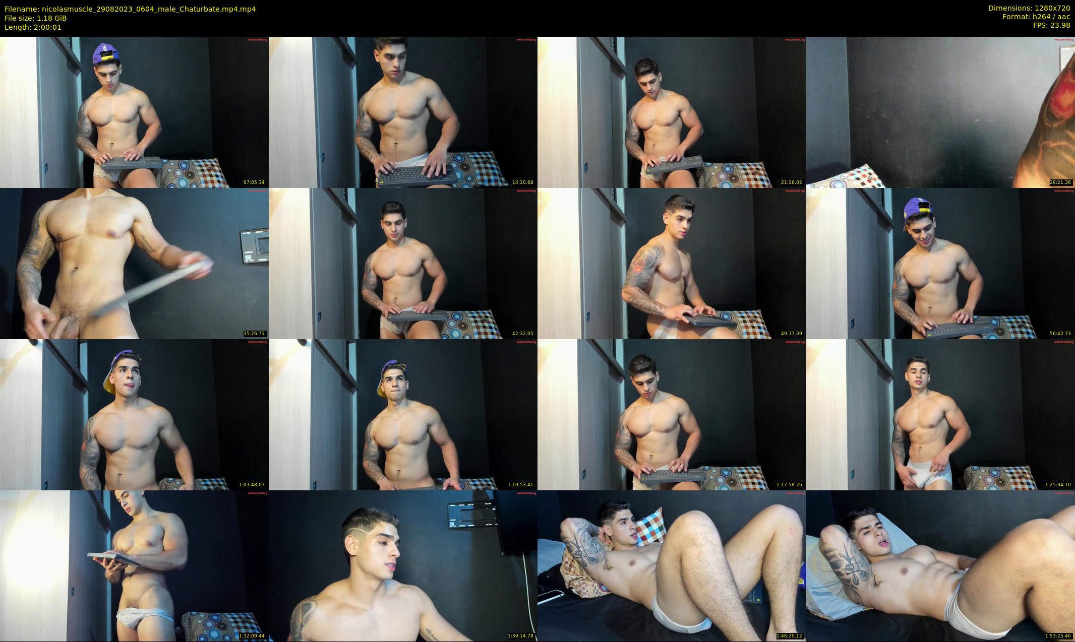 nicolasmuscle — 121 minute Chaturbate male cam show recording, 720p, Aug 29, 2023