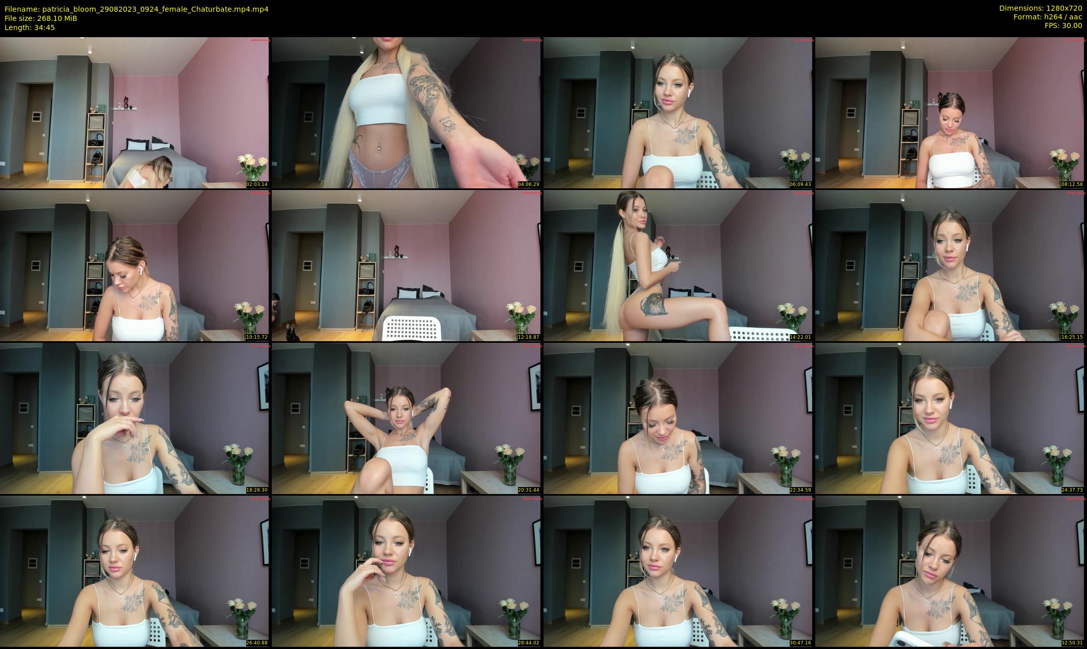 patricia_bloom — 35 minute Chaturbate female cam show recording, 720p, Aug 29, 2023