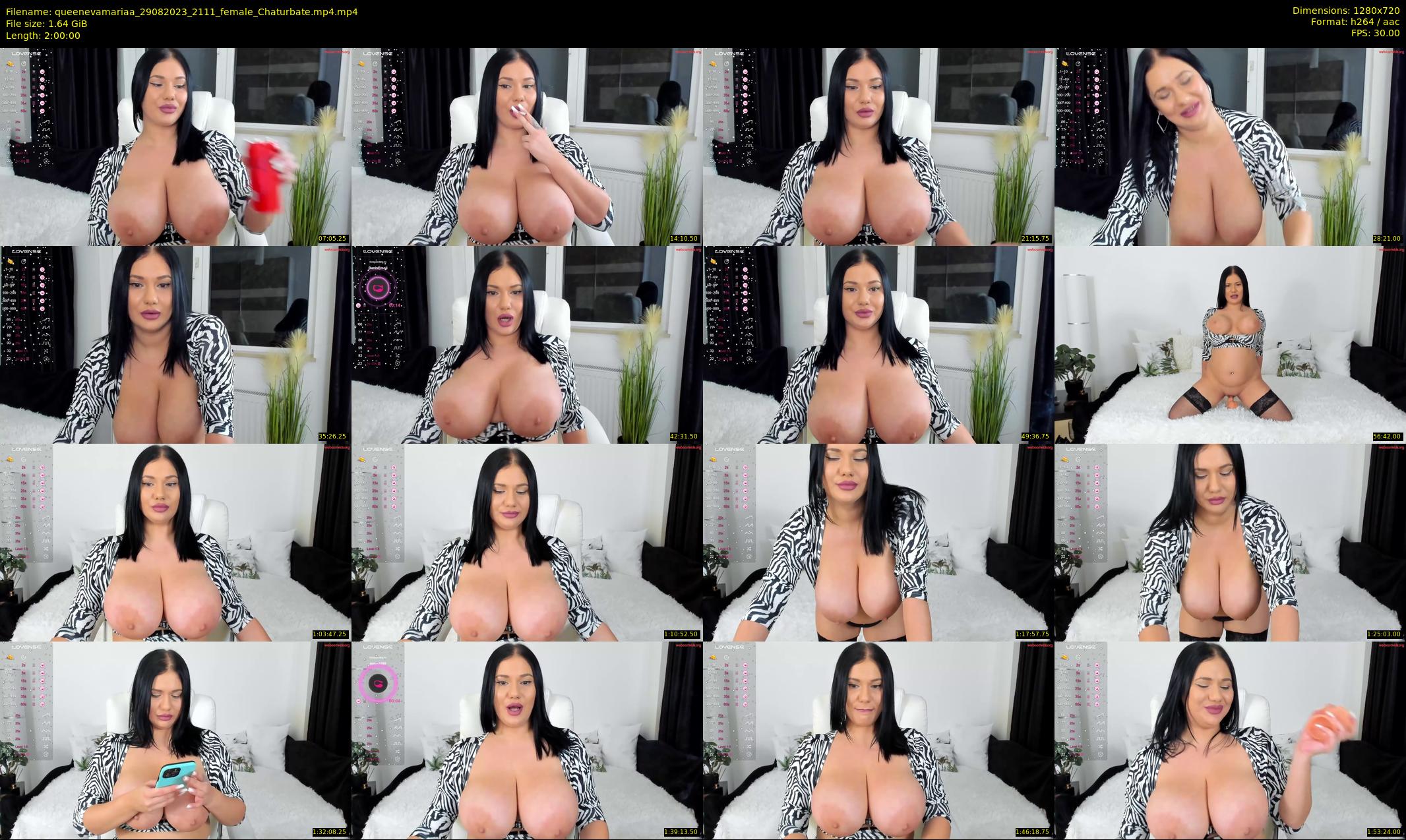 queenevamariaa — 120 minute Chaturbate female cam show recording, 720p, Aug 29, 2023