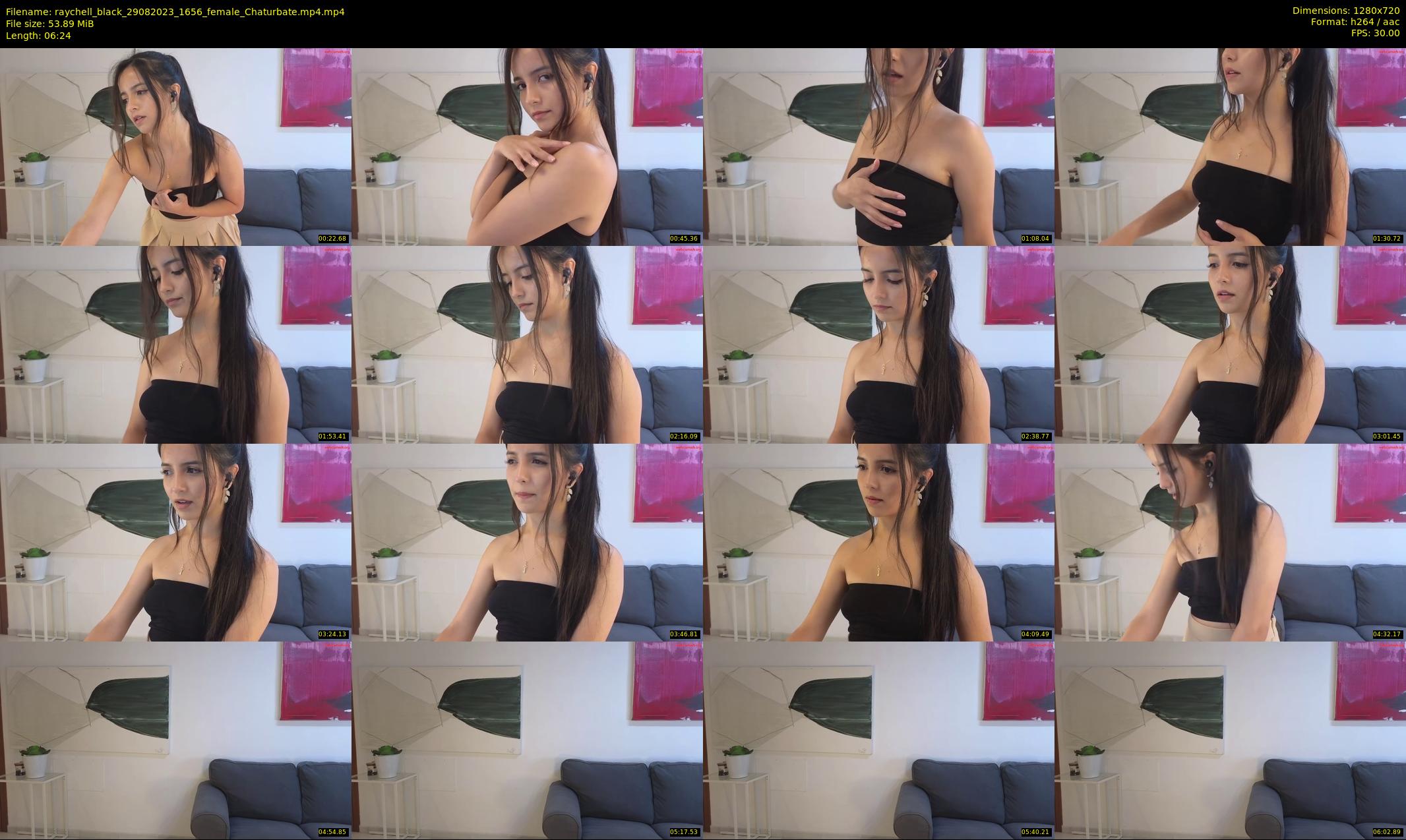 raychell_black — 7 minute Chaturbate female cam show recording, 720p, Aug 29, 2023