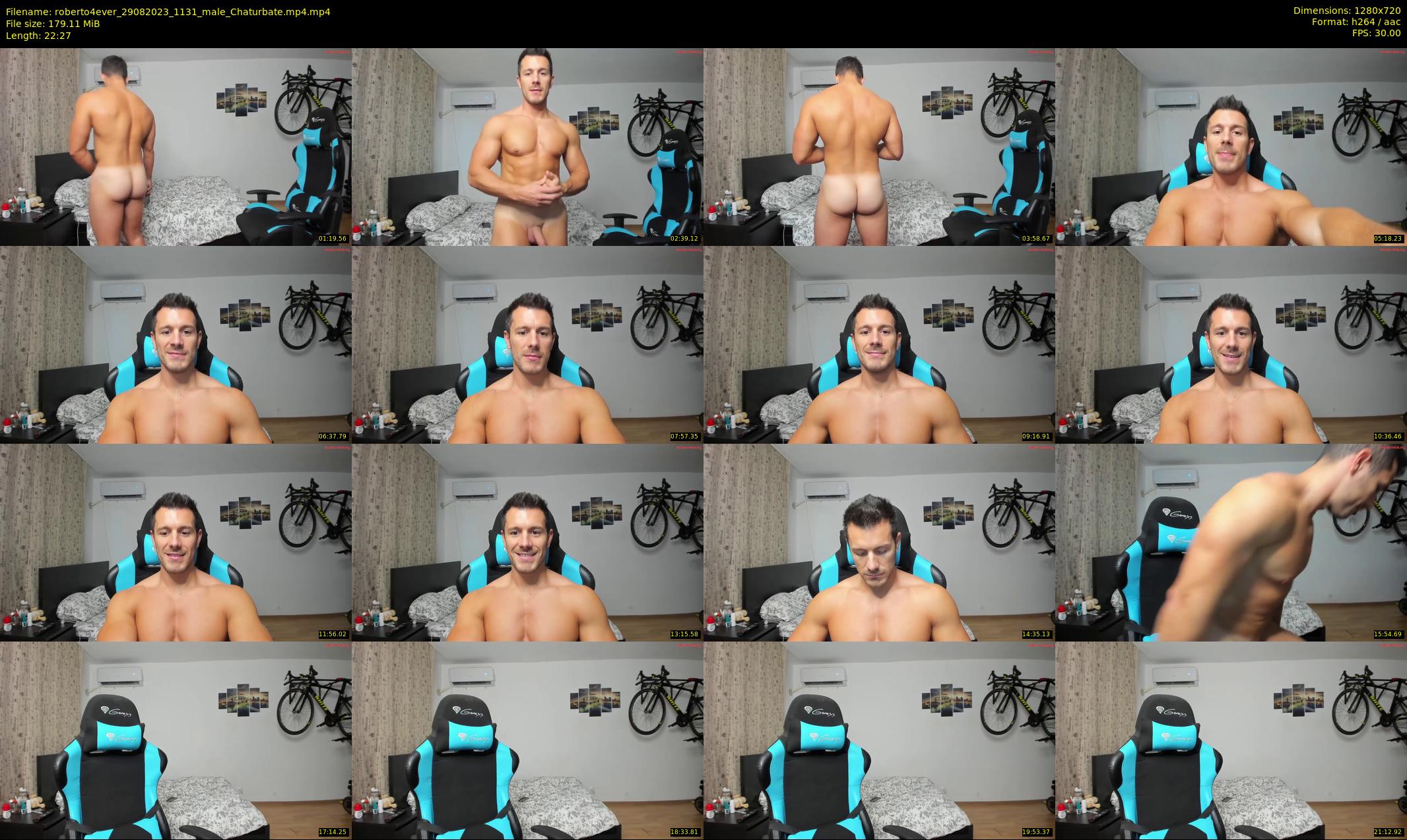 roberto4ever — 23 minute Chaturbate male cam show recording, 720p, Aug 29, 2023