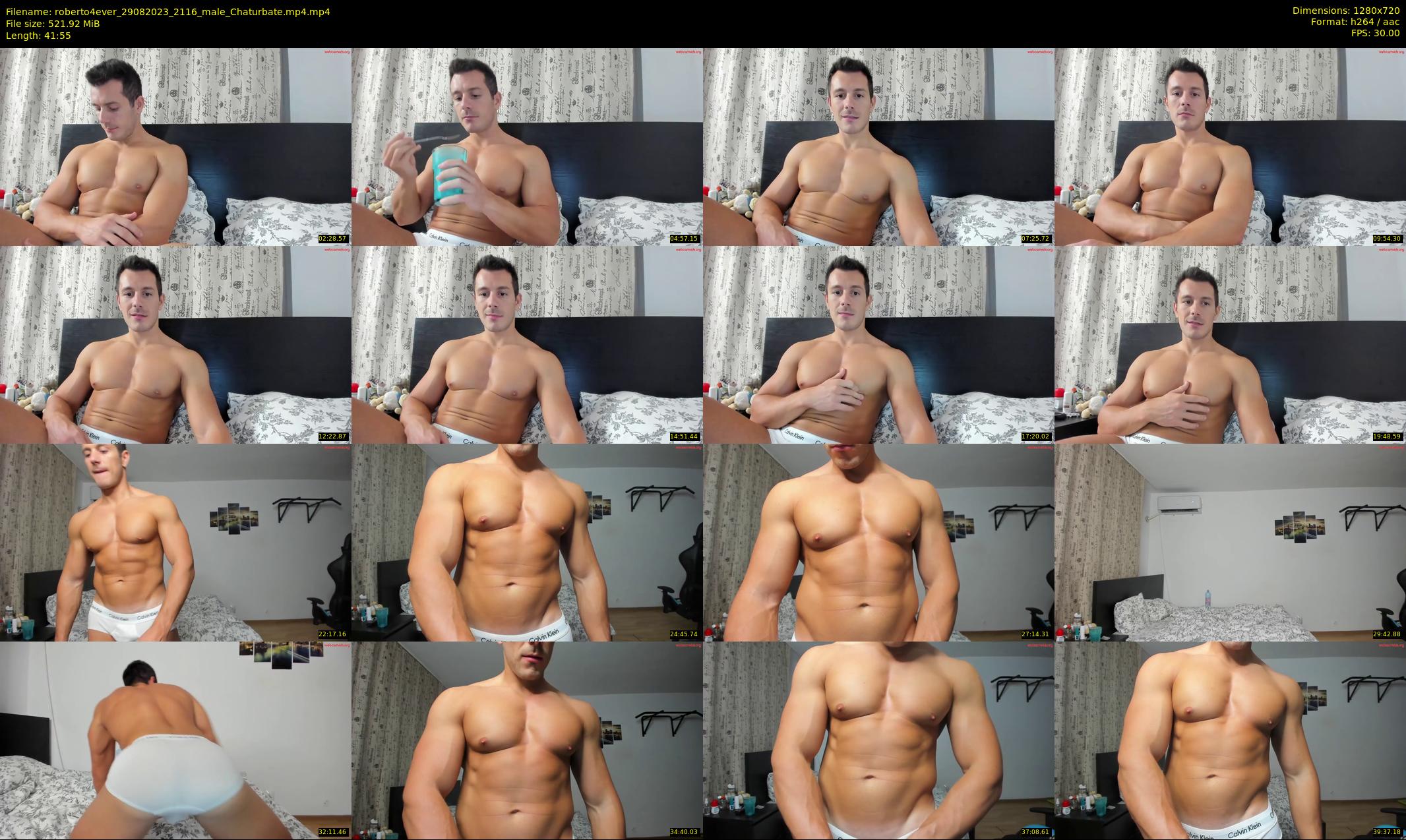 roberto4ever — 42 minute Chaturbate male cam show recording, 720p, Aug 29, 2023