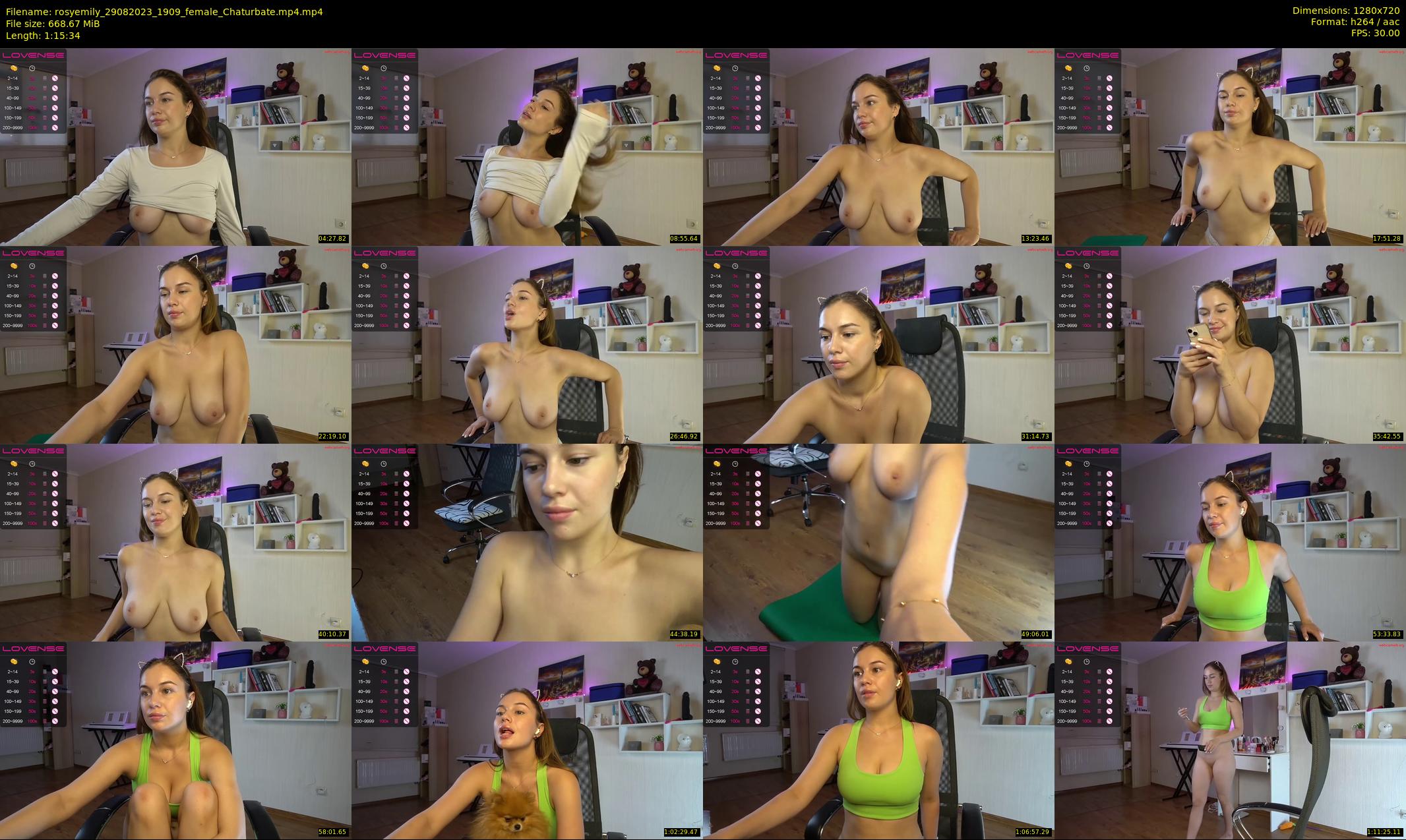 rosyemily — 76 minute Chaturbate female cam show recording, 720p, Aug 29, 2023