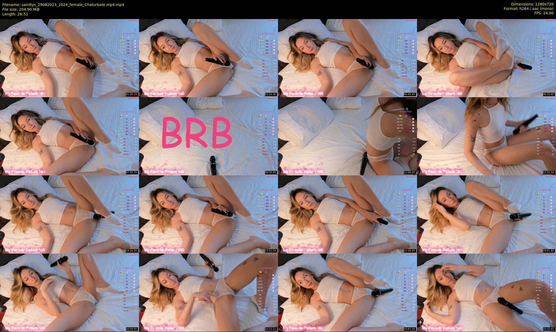 saintlyn — 27 minute Chaturbate female cam show recording, 720p, Aug 29, 2023