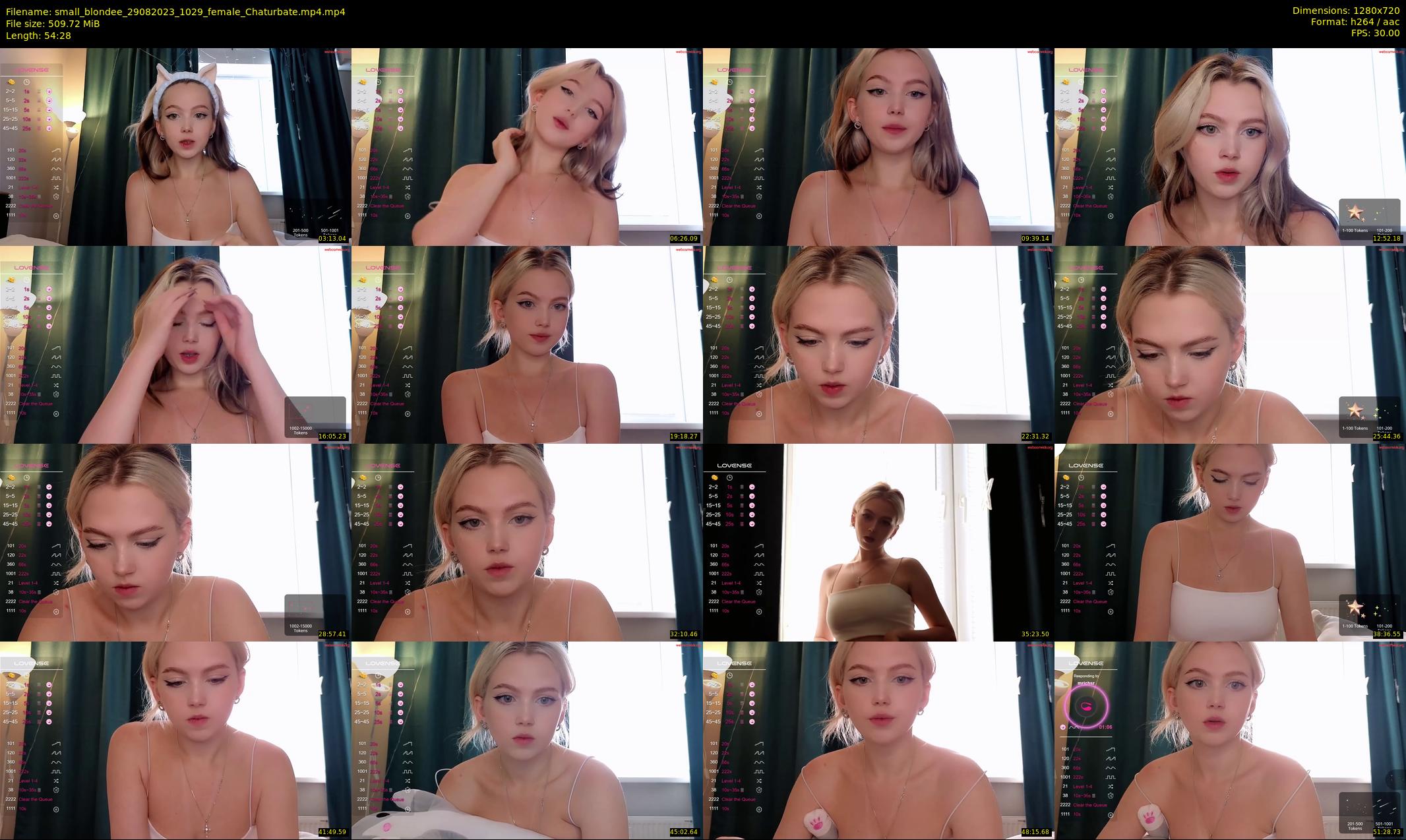 small_blondee — 55 minute Chaturbate female cam show recording, 720p, Aug 29, 2023