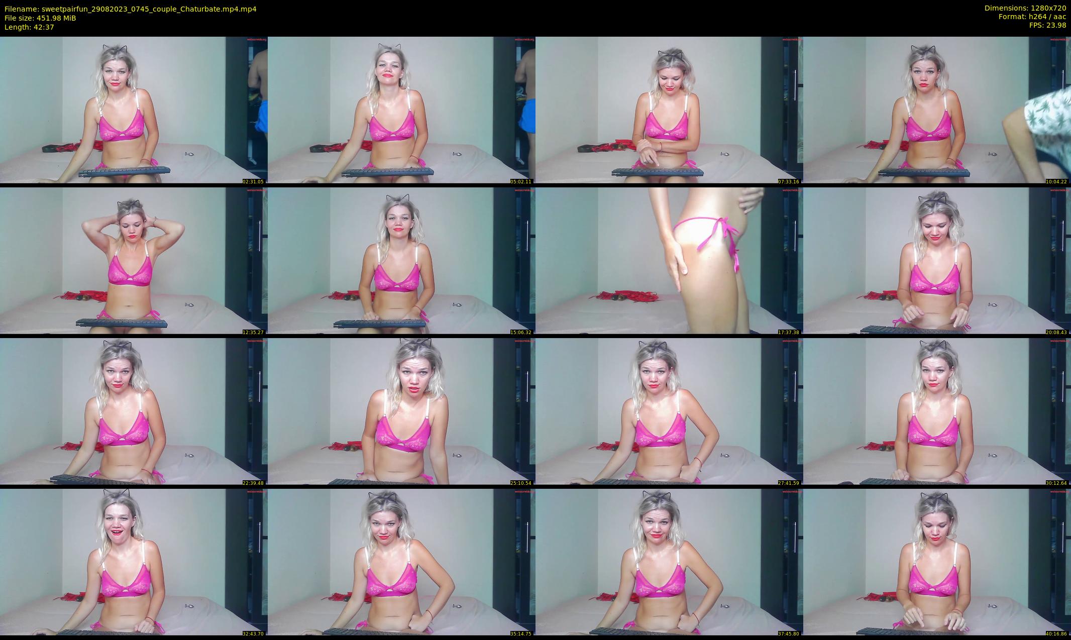 sweetpairfun — 43 minute Chaturbate couple cam show recording, 720p, Aug 29, 2023