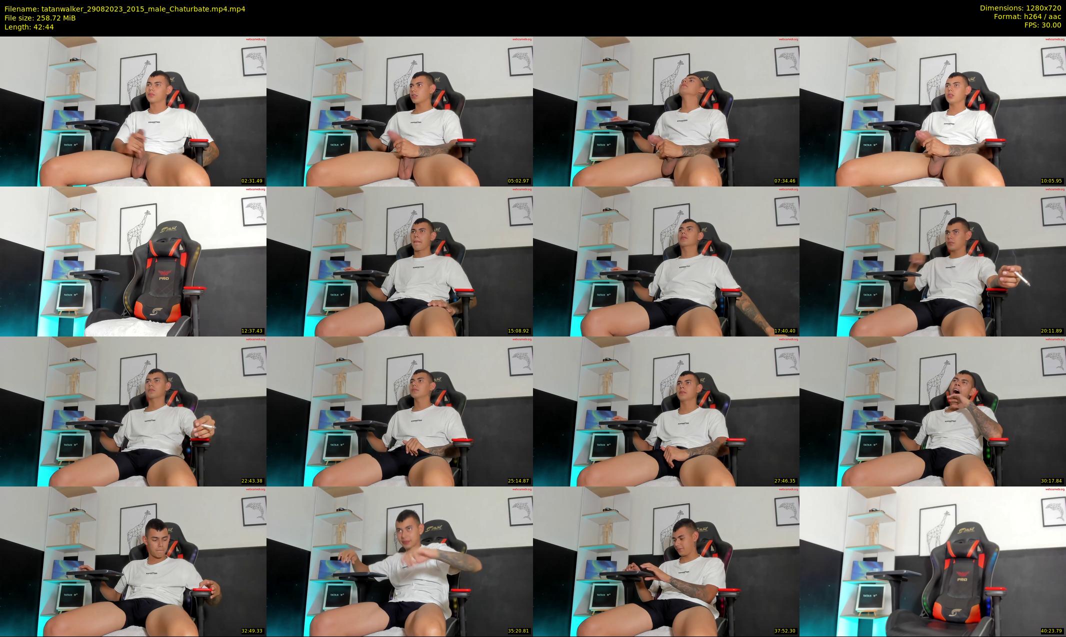 tatanwalker — 43 minute Chaturbate male cam show recording, 720p, Aug 29, 2023