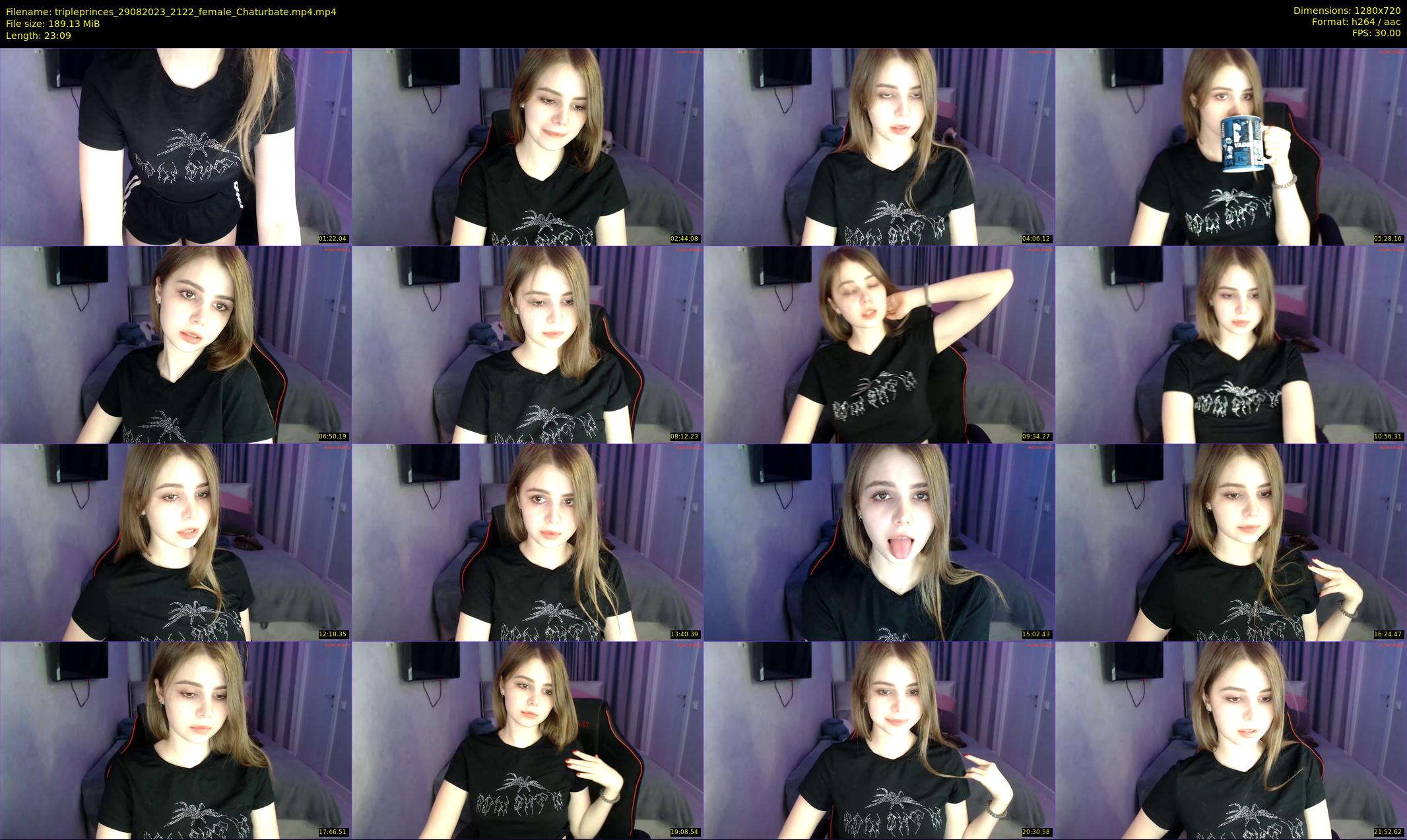 tripleprinces — 24 minute Chaturbate female cam show recording, 720p, Aug 29, 2023