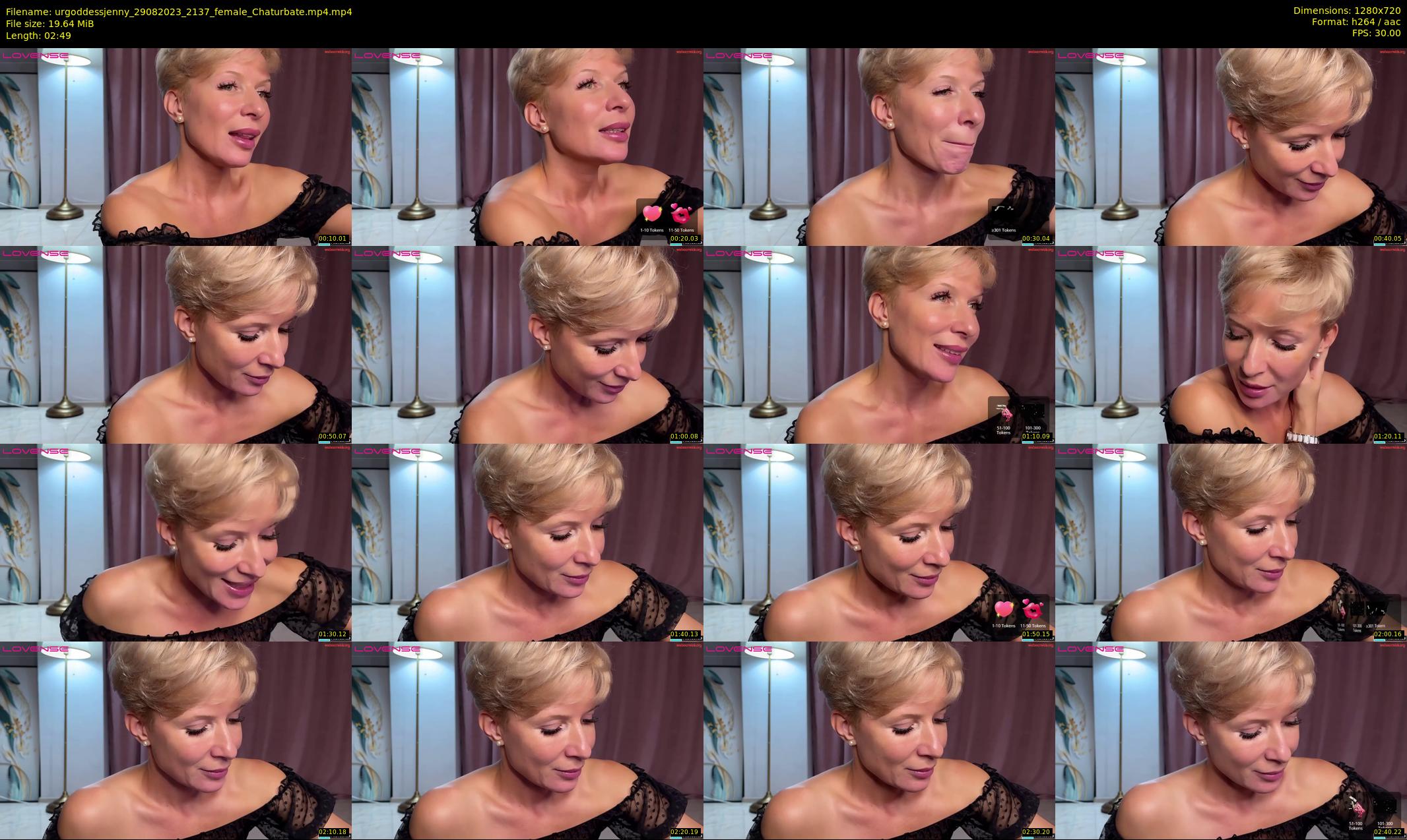 urgoddessjenny — 3 minute Chaturbate female cam show recording, 720p, Aug 29, 2023