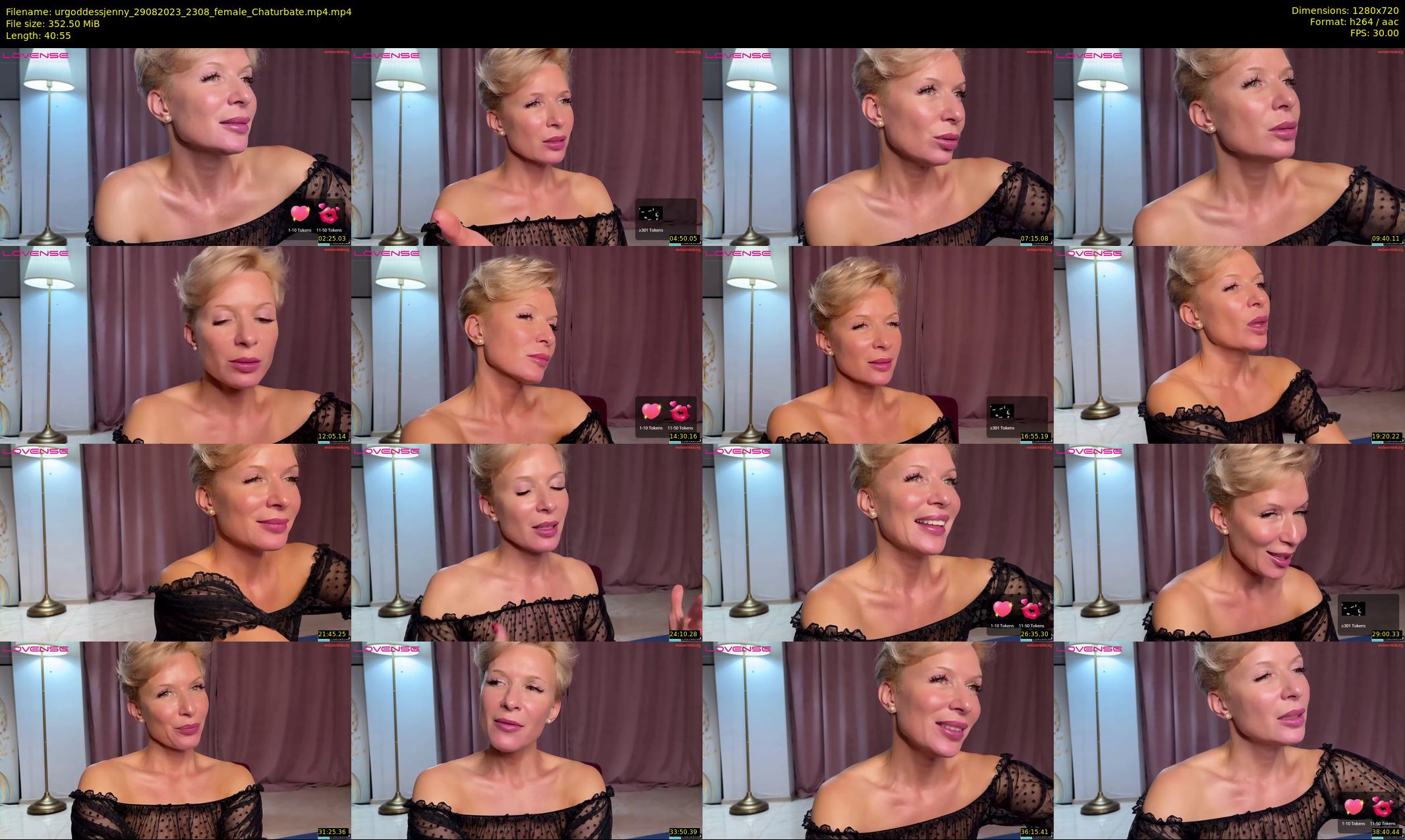 urgoddessjenny — 41 minute Chaturbate female cam show recording, 720p, Aug 29, 2023