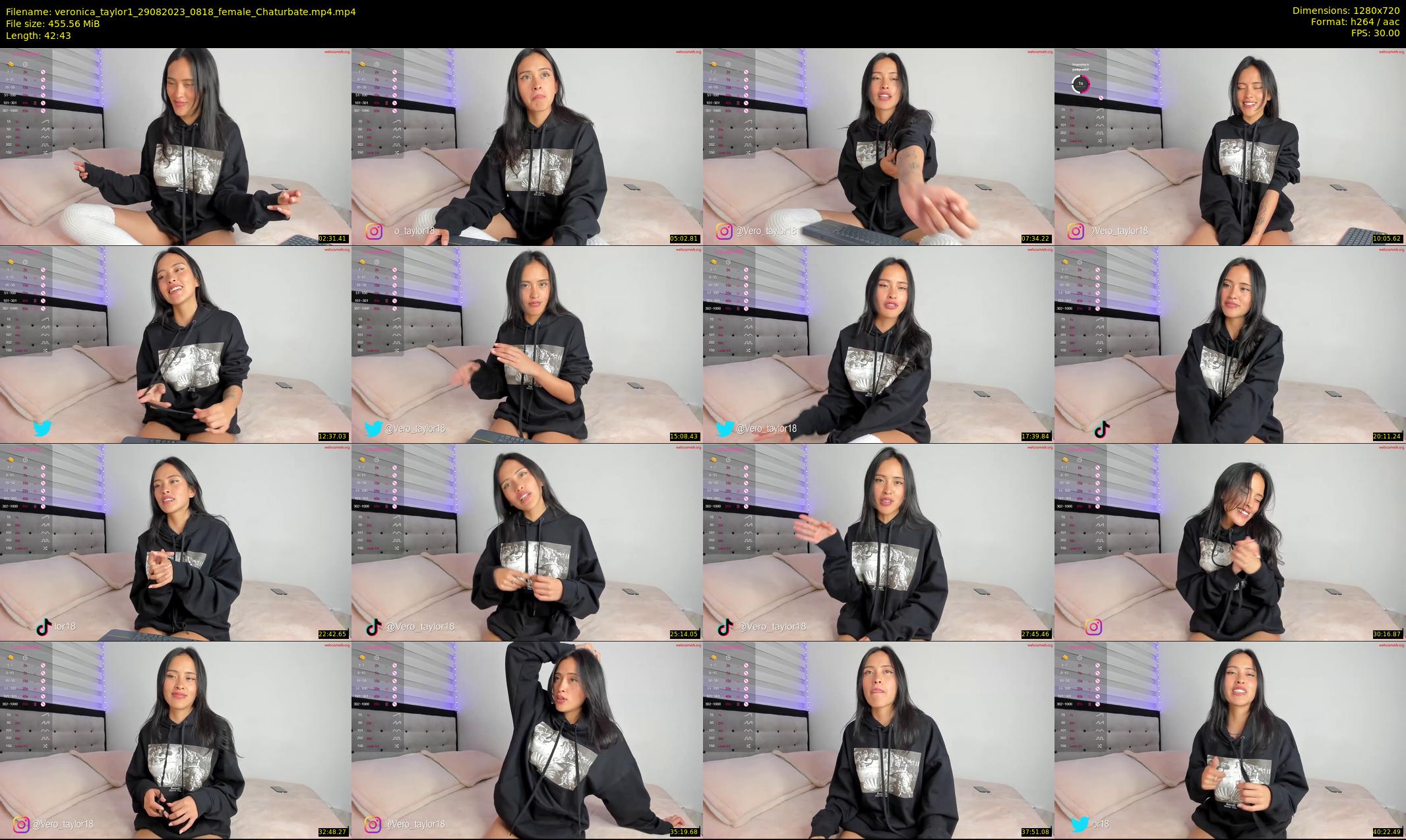 veronica_taylor1 — 43 minute Chaturbate female cam show recording, 720p, Aug 29, 2023