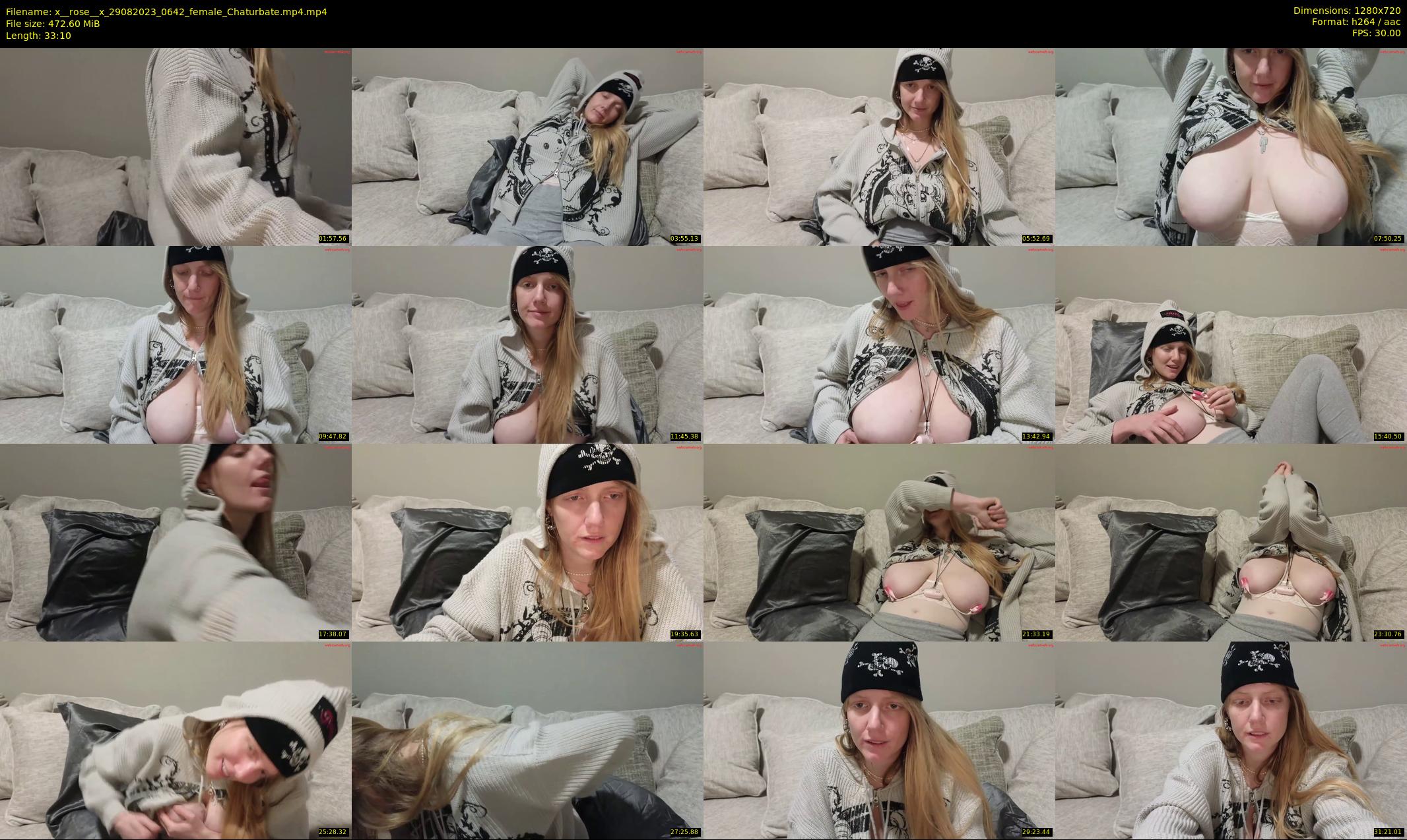 x__rose__x — 34 minute Chaturbate female cam show recording, 720p, Aug 29, 2023