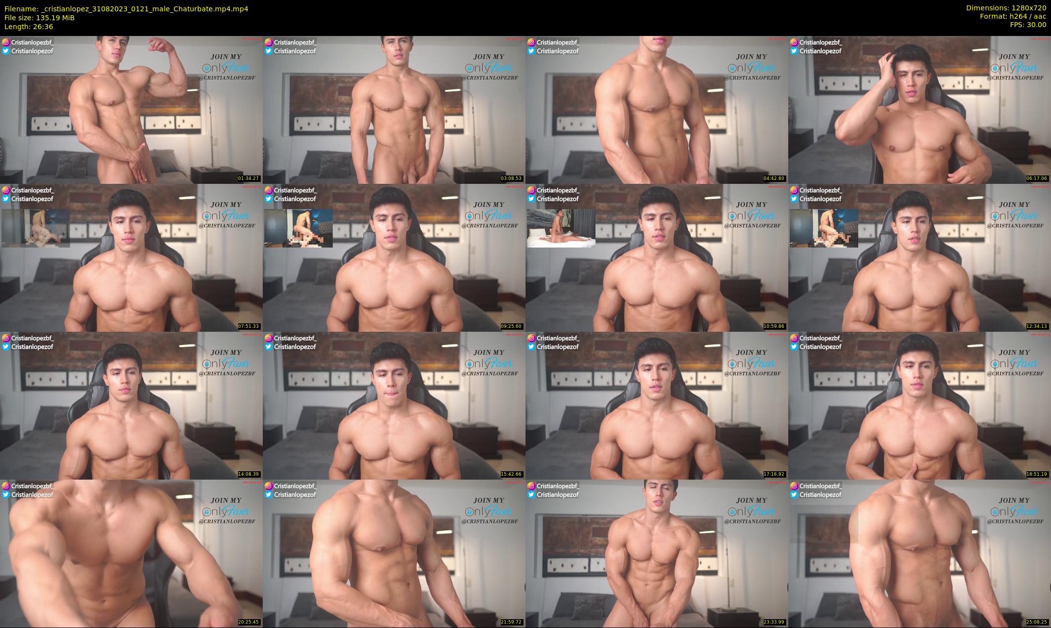 _cristianlopez — 27 minute Chaturbate male cam show recording, 720p, Aug 31, 2023