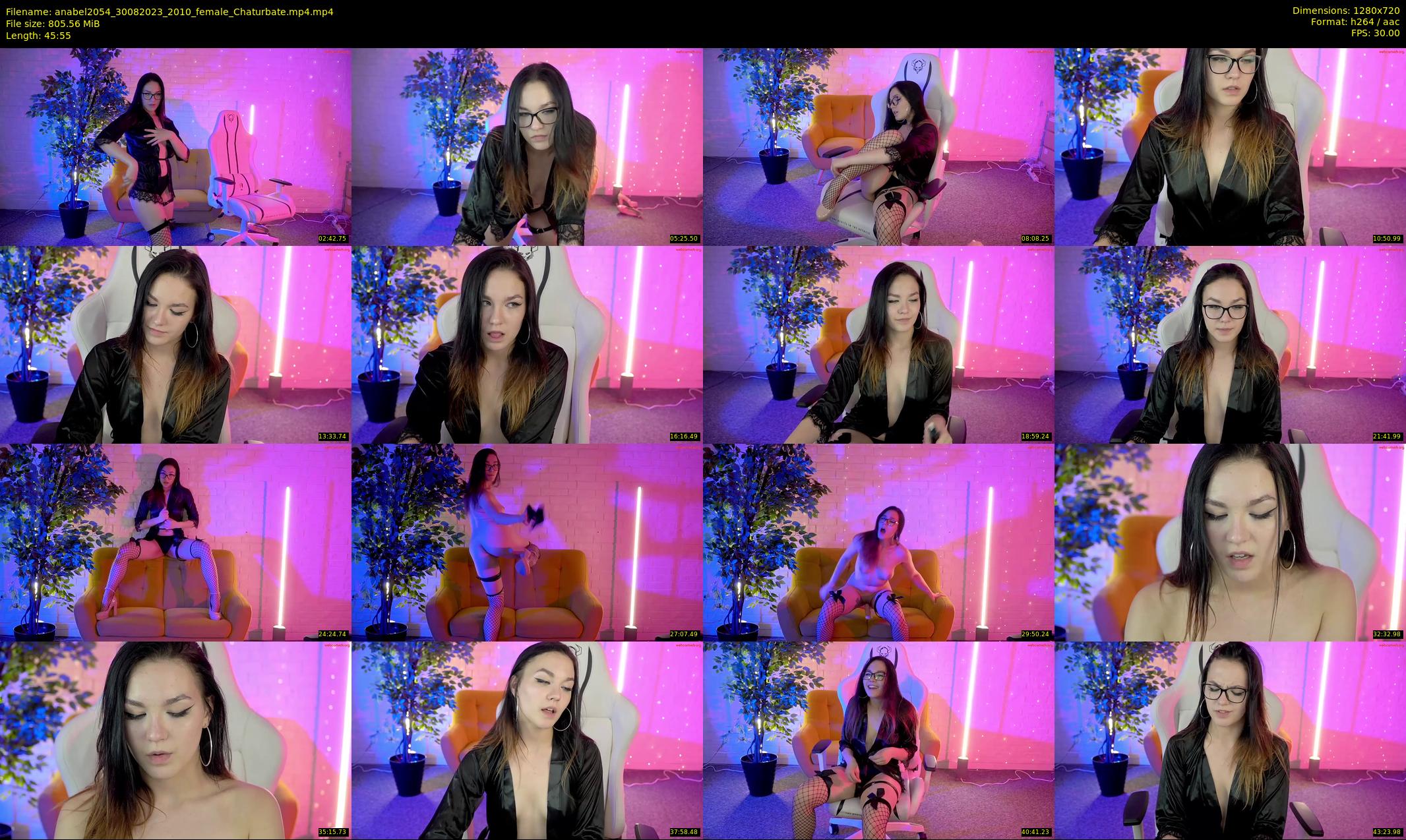 anabel2054 — 46 minute Chaturbate female cam show recording, 720p, Aug 30, 2023