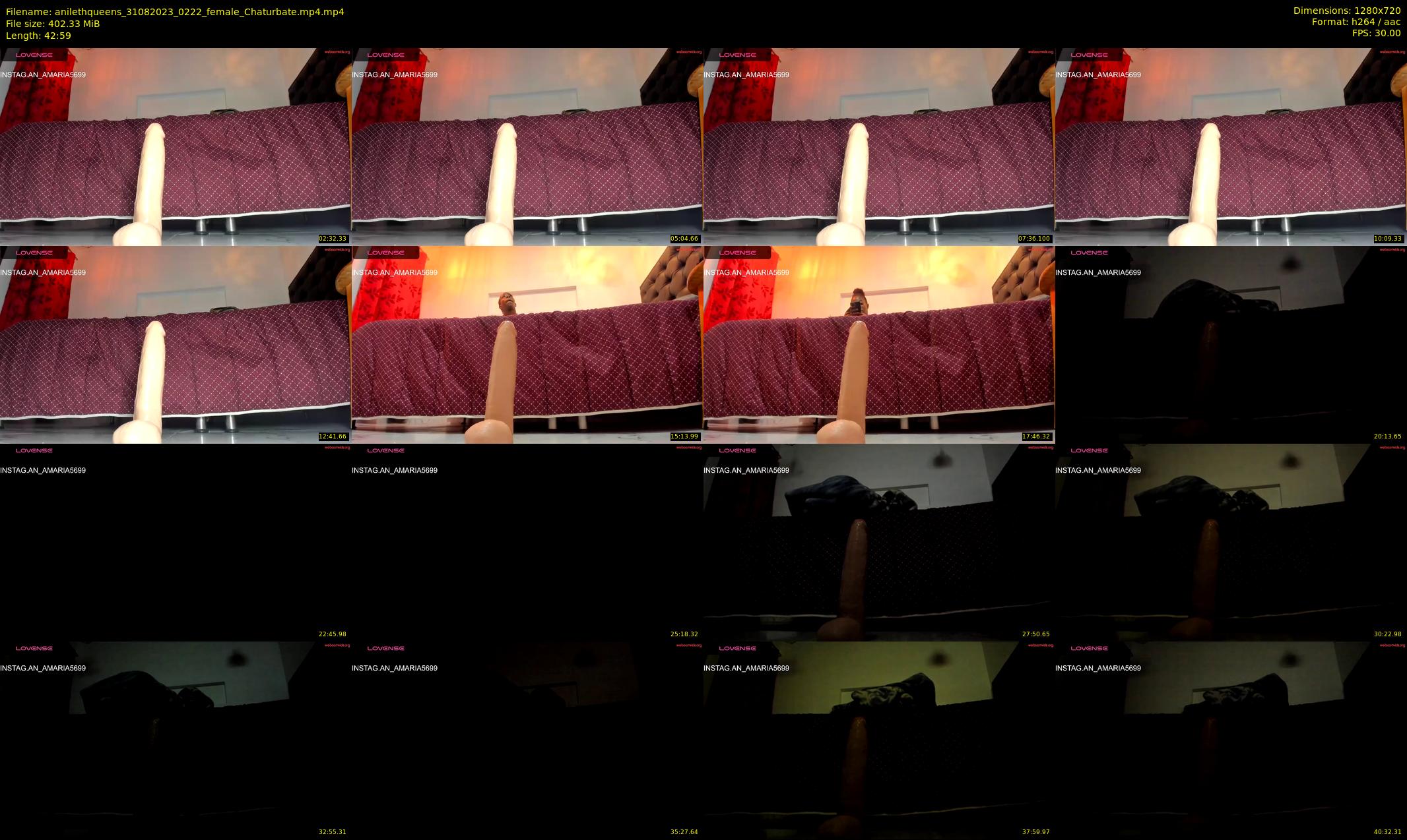 anilethqueens — 43 minute Chaturbate female cam show recording, 720p, Aug 31, 2023