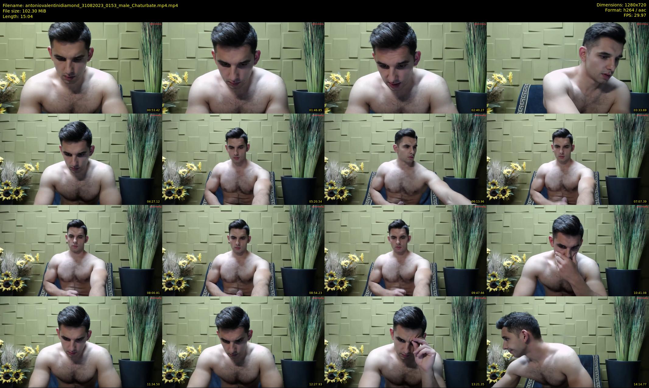 antoniovalentinidiamond — 16 minute Chaturbate male cam show recording, 720p, Aug 31, 2023