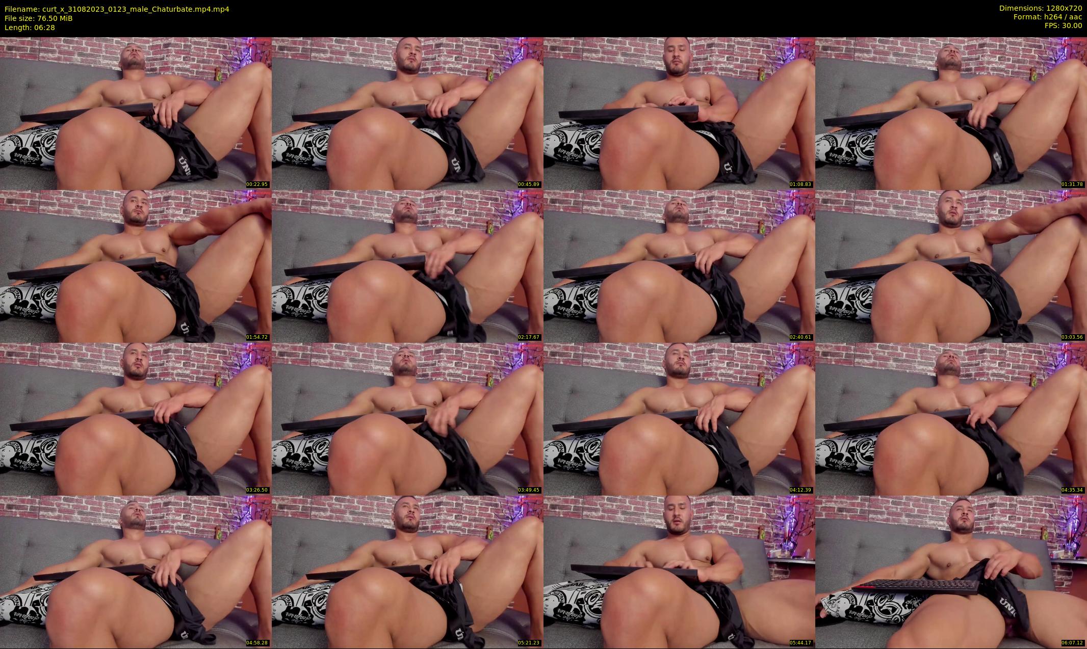 curt_x — 7 minute Chaturbate male cam show recording, 720p, Aug 31, 2023
