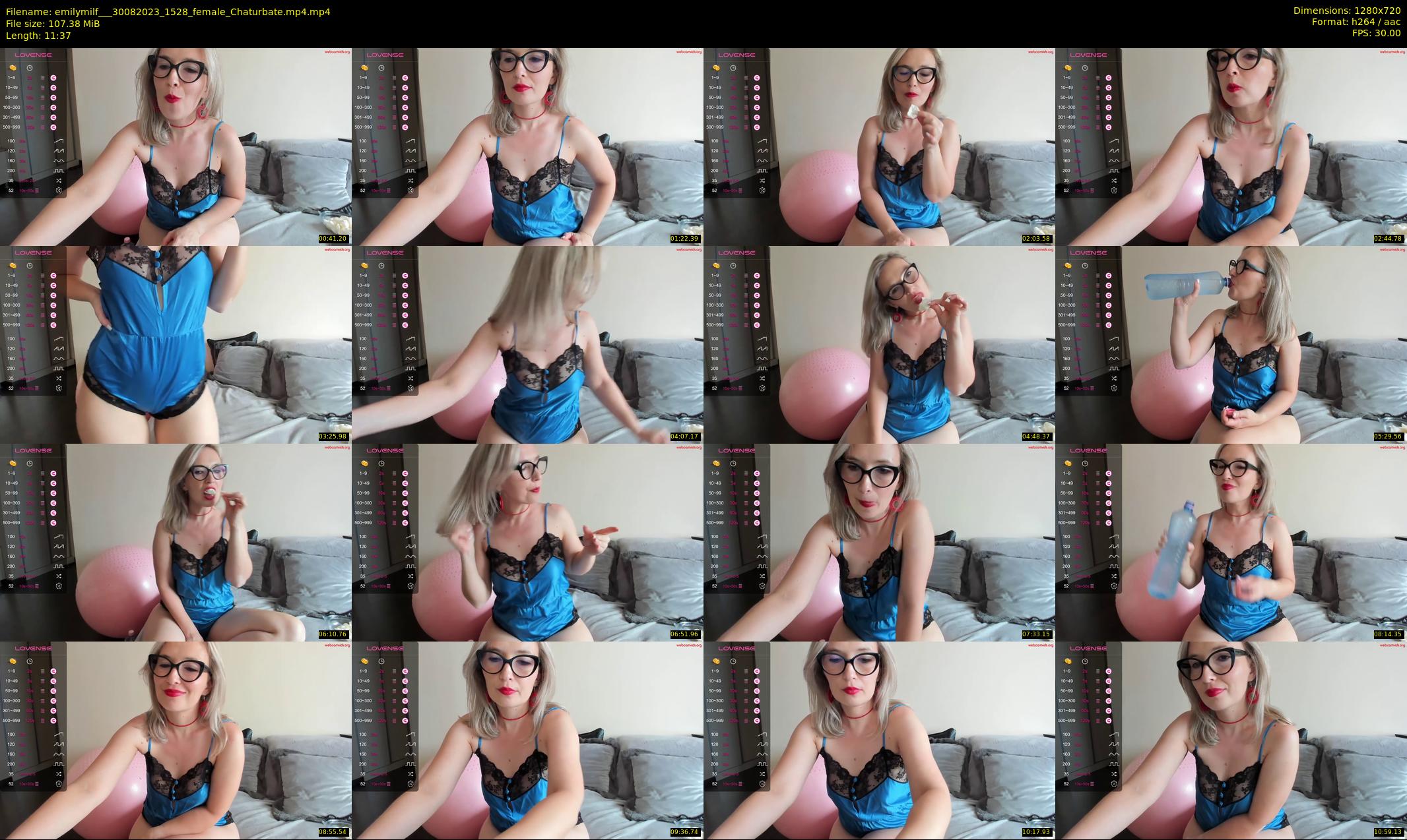 emilymilf__ — 12 minute Chaturbate female cam show recording, 720p, Aug 30, 2023