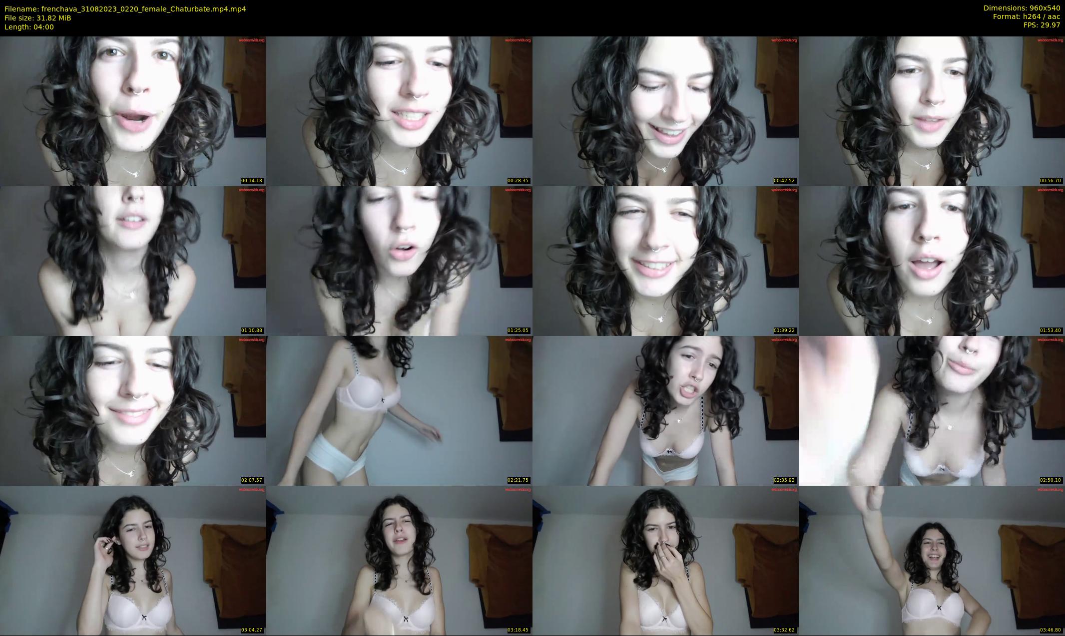 frenchava — 4 minute Chaturbate female cam show recording, 480p, Aug 31, 2023