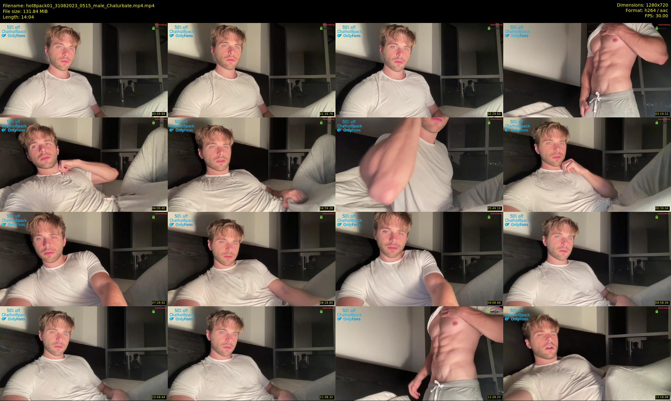 hot8pack01 — 15 minute Chaturbate male cam show recording, 720p, Aug 31, 2023
