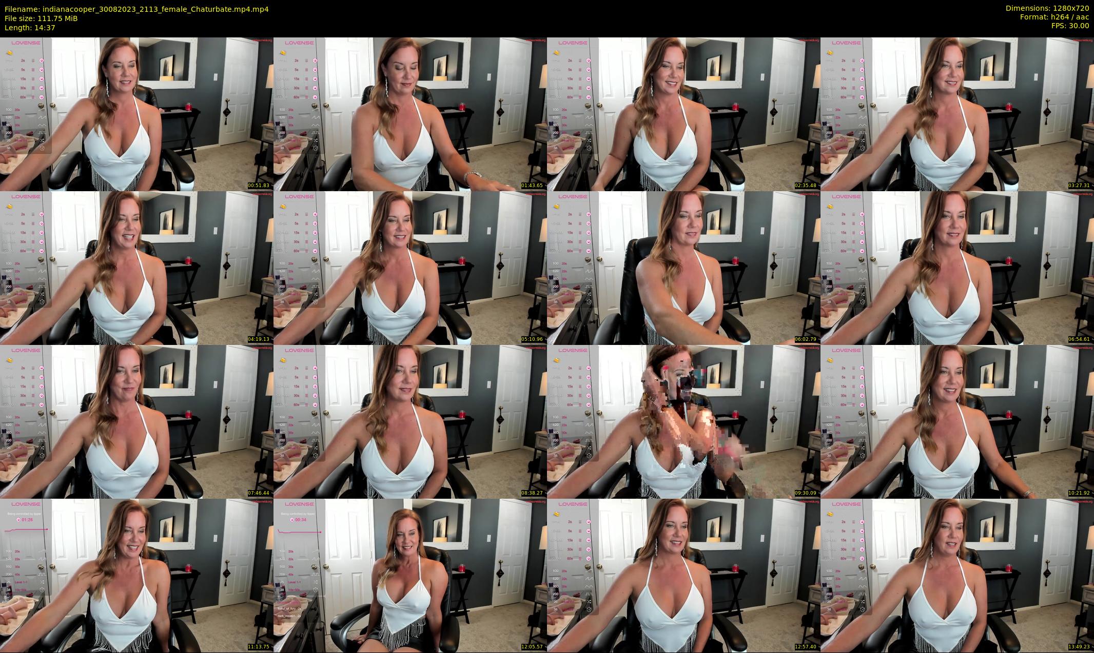 indianacooper — 15 minute Chaturbate female cam show recording, 720p, Aug 30, 2023