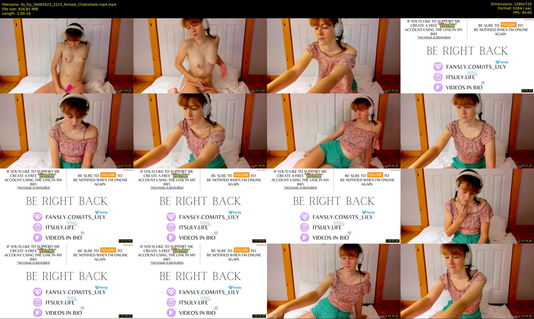 its_lily — 121 minute Chaturbate female cam show recording, 720p, Aug 30, 2023