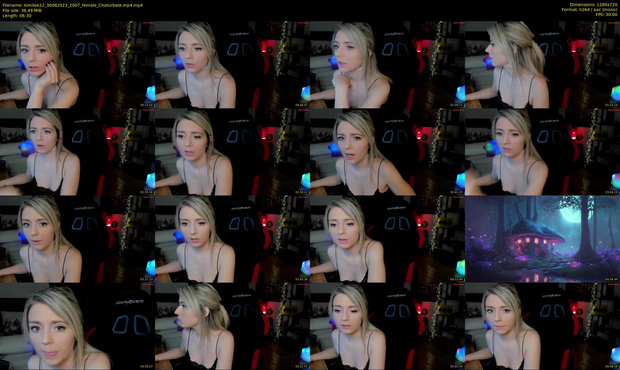 kimilee22 — 7 minute Chaturbate female cam show recording, 720p, Aug 30, 2023