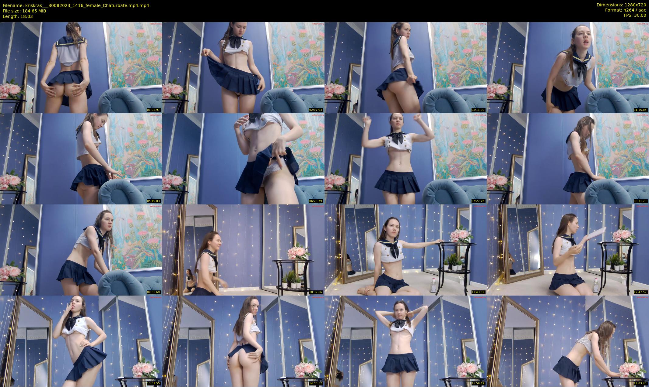 kriskras__ — 19 minute Chaturbate female cam show recording, 720p, Aug 30, 2023