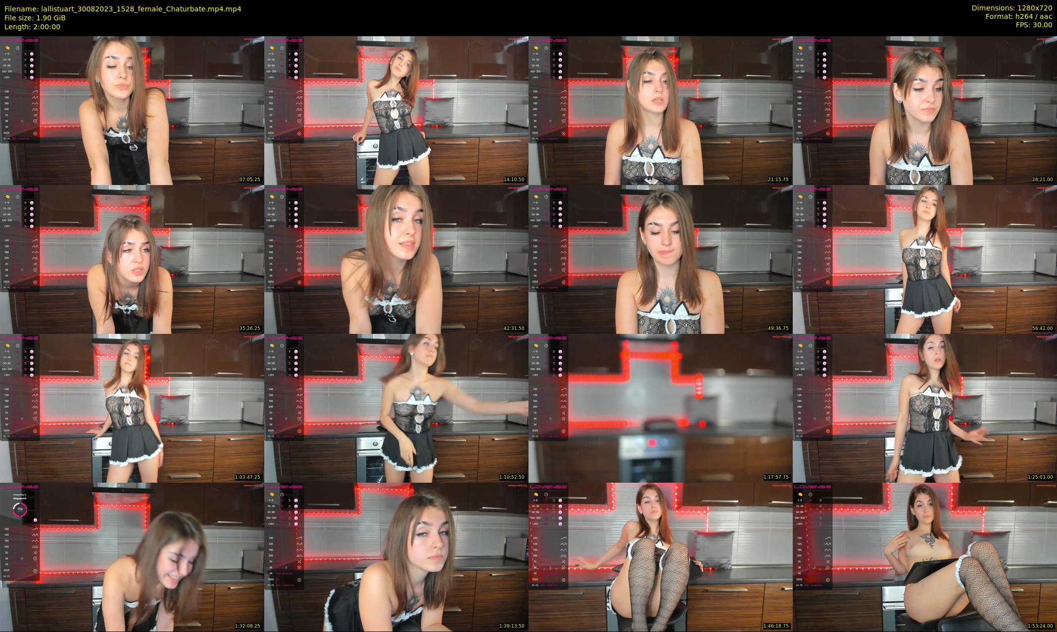 lallistuart — 120 minute Chaturbate female cam show recording, 720p, Aug 30, 2023