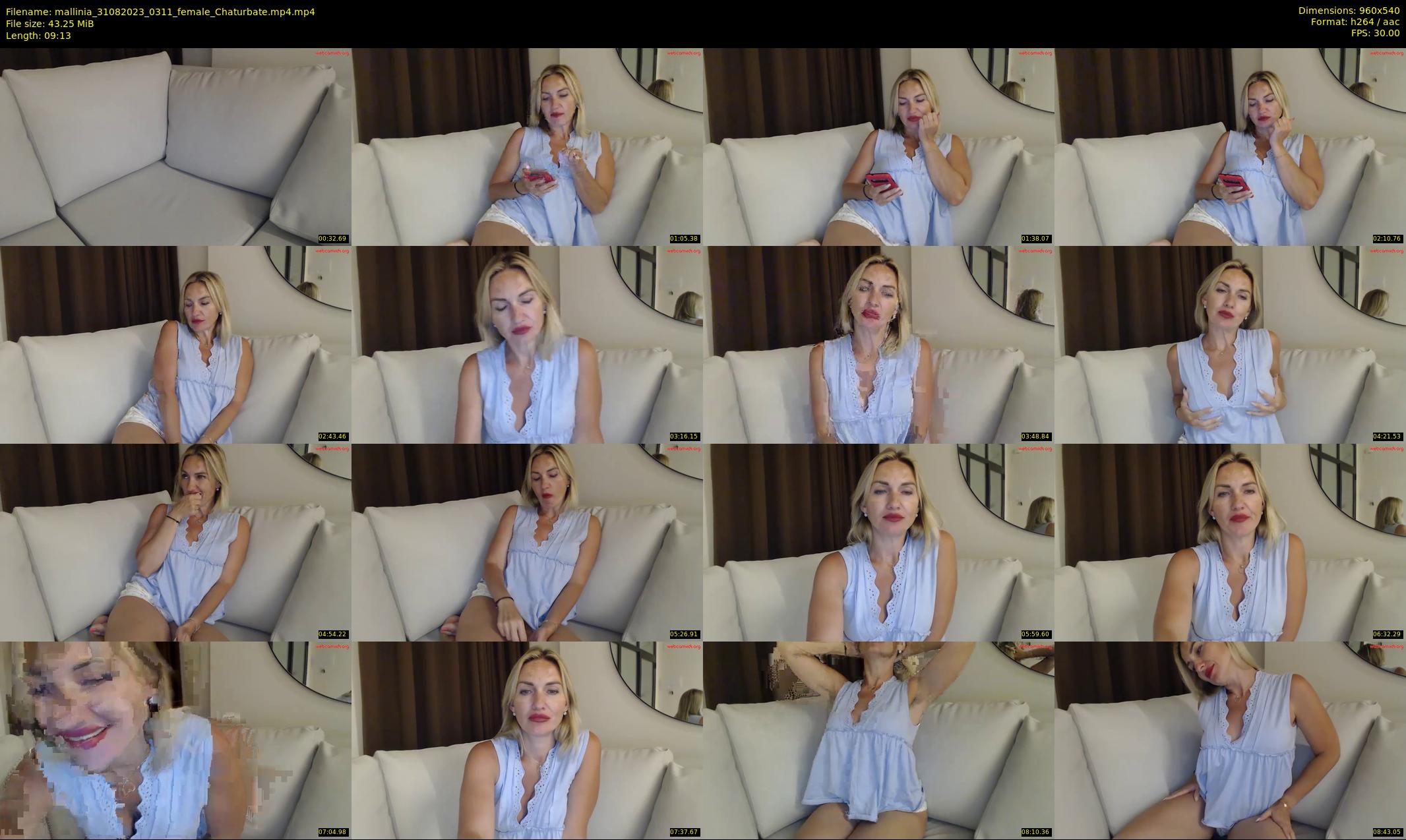 mallinia — 10 minute Chaturbate female cam show recording, 480p, Aug 31, 2023