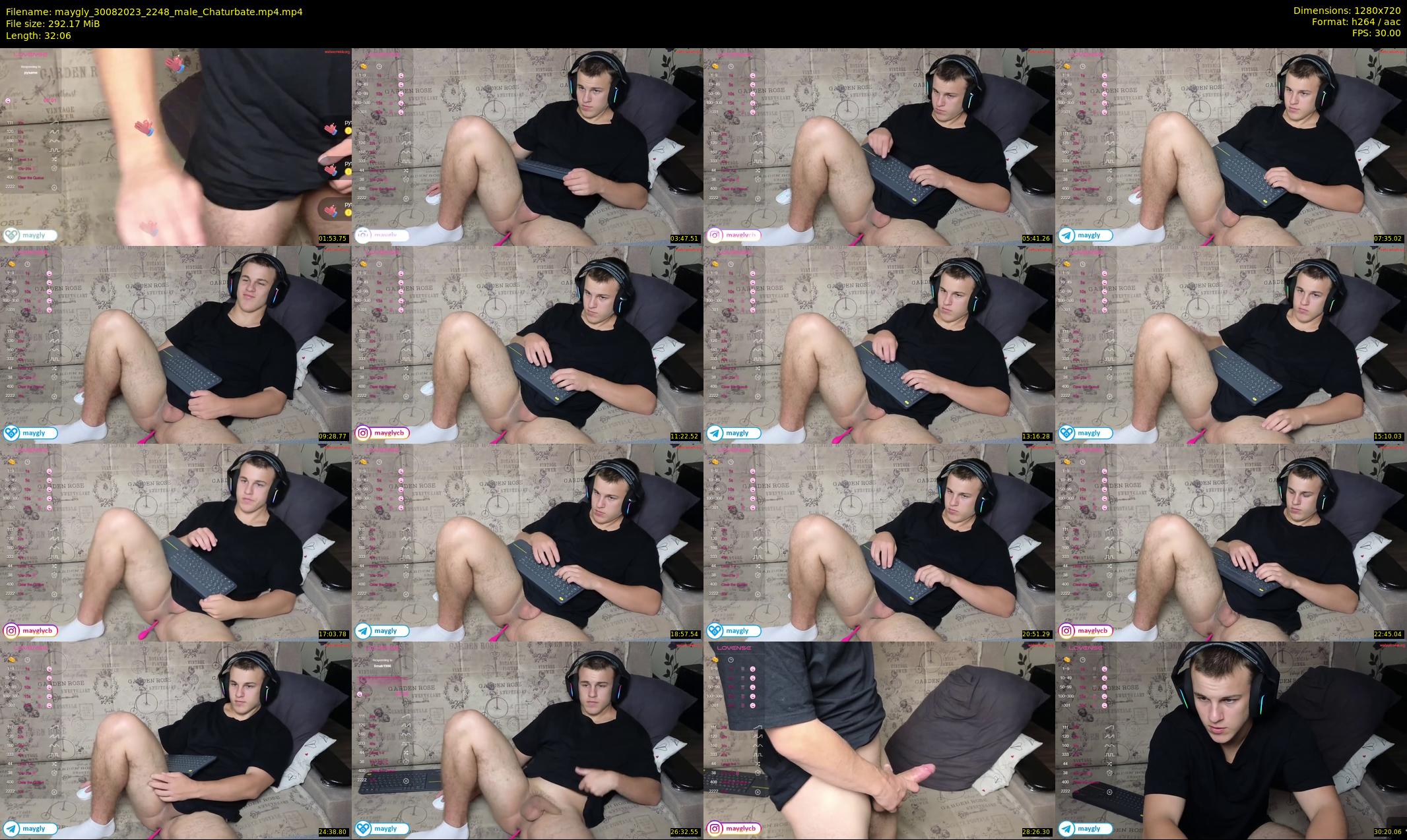 maygly — 33 minute Chaturbate male cam show recording, 720p, Aug 30, 2023